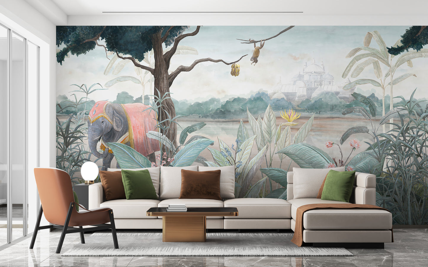 Royal Elephant Wallpaper Mural for Wall