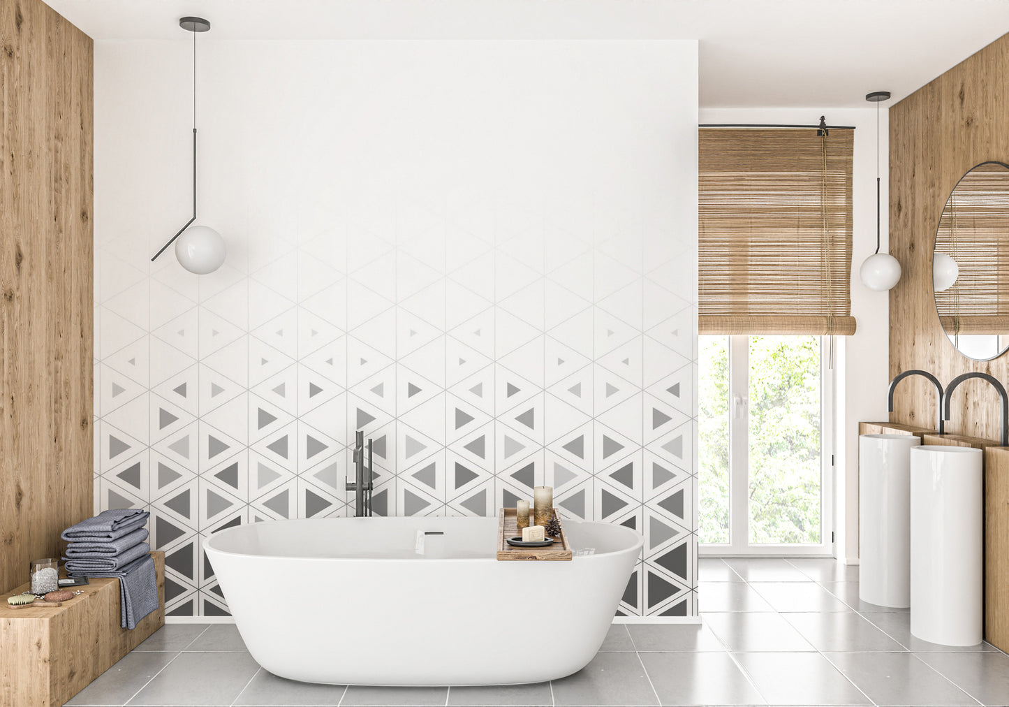 Geometric pattern Wallpaper Mural