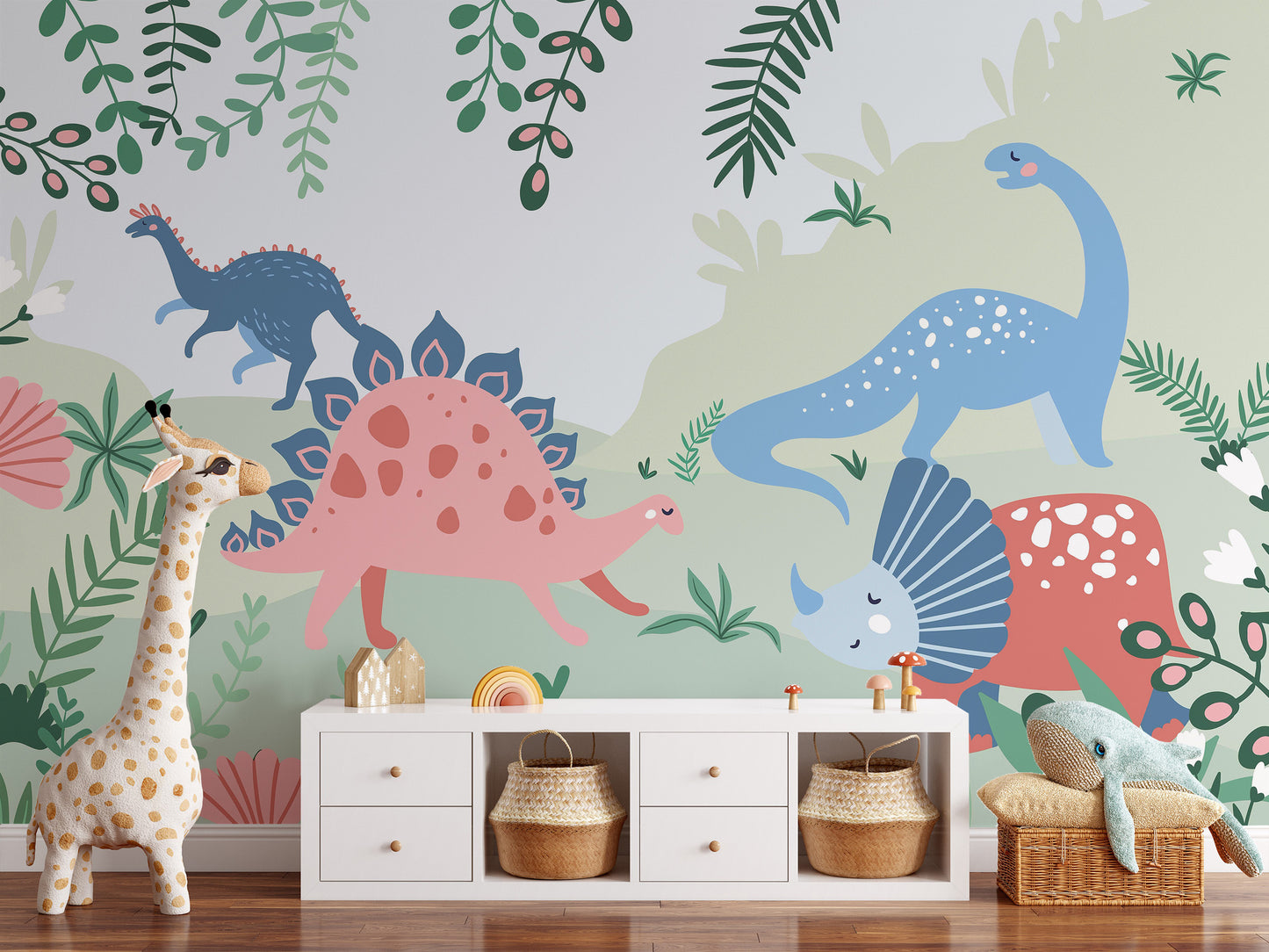 Kids Dinosaur Wallpaper transforms nurseries into adventures