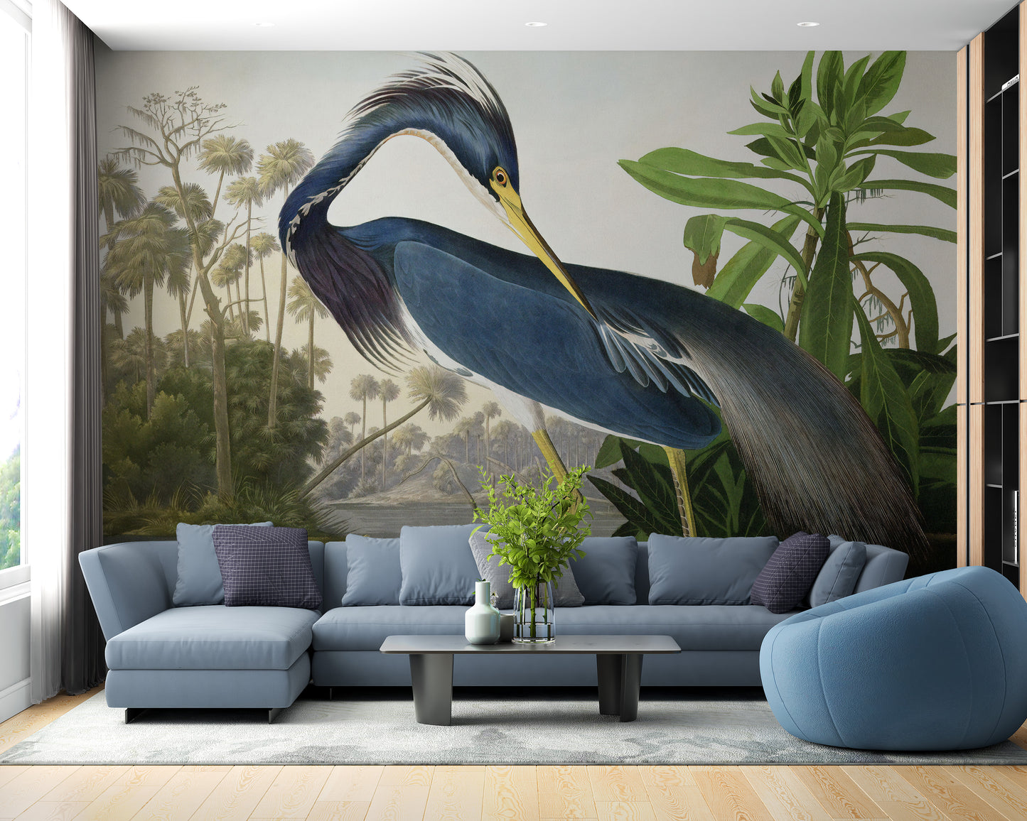 Blue Heron Wallpaper Murals - Giffywalls