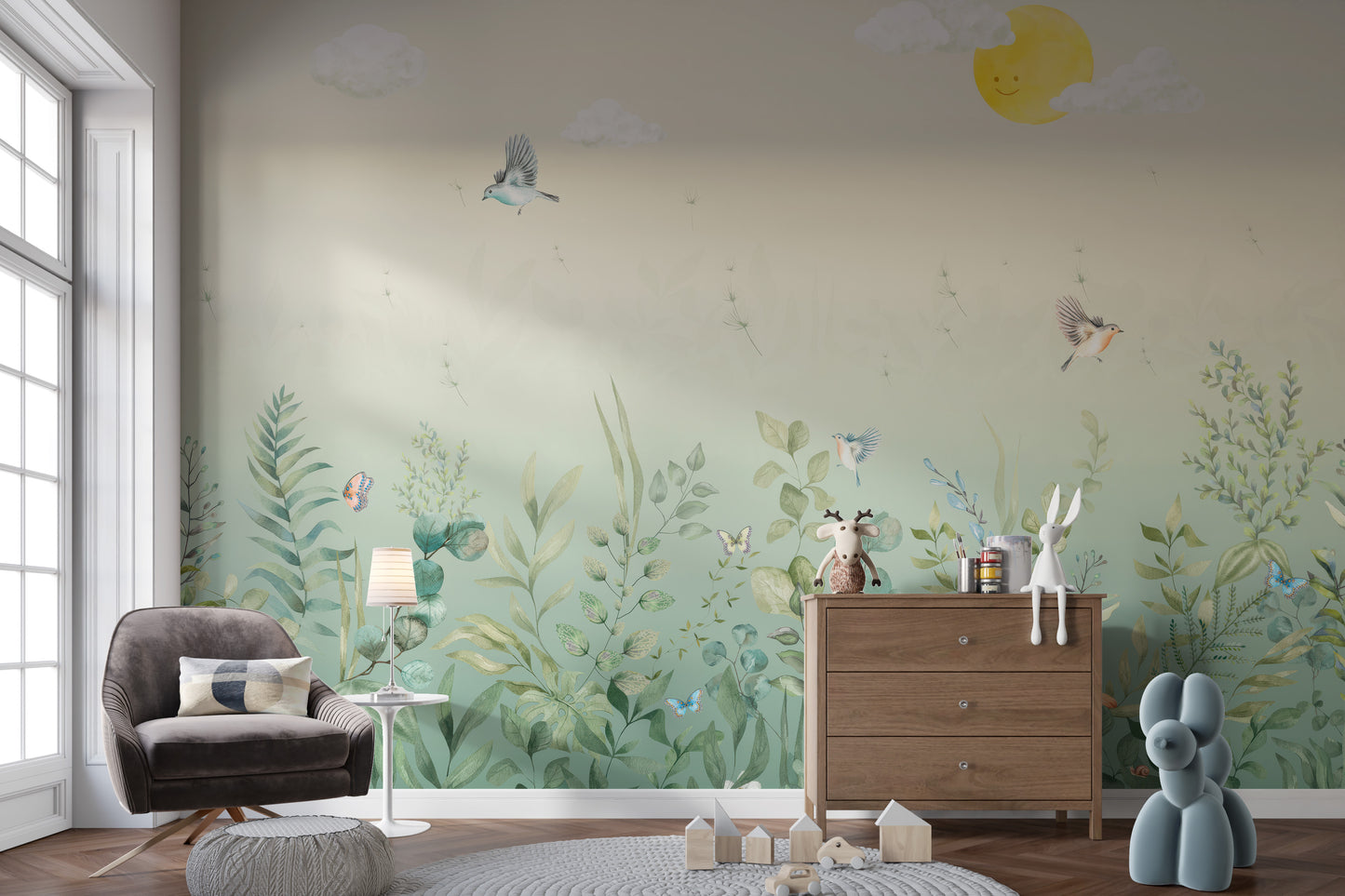 Fluttering Harmony Wall Mural