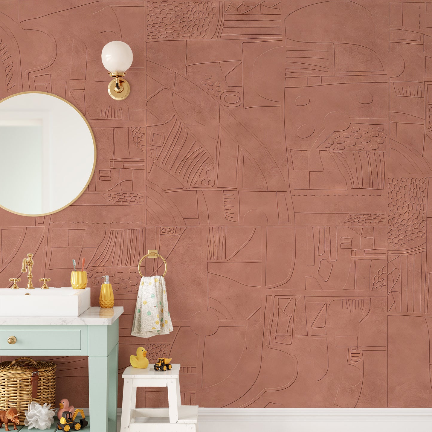 Mystic Terracotta Wall Mural