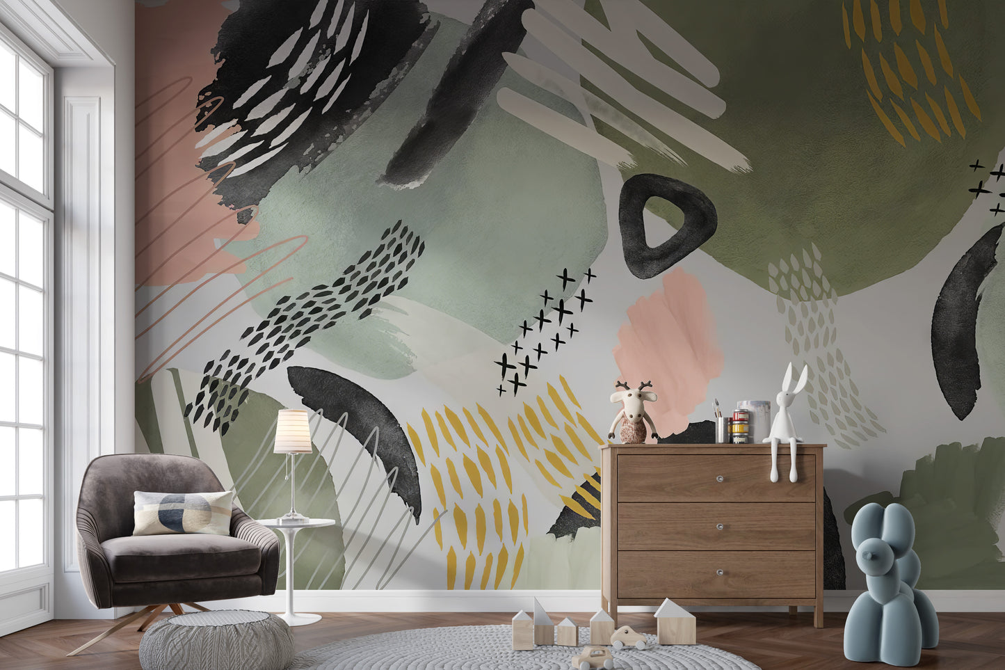 Modernist Echoes Wall Mural - Giffywalls