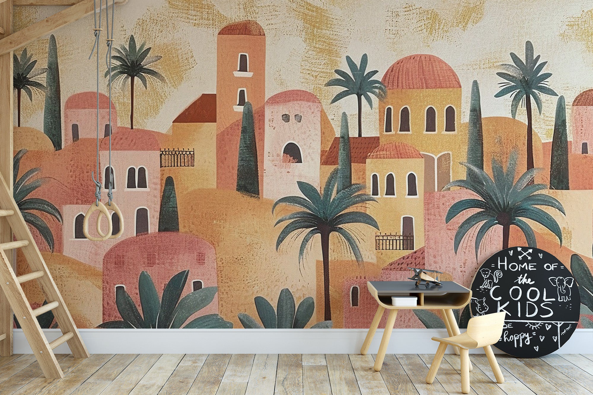 Terracotta House Wall Mural - Giffywalls