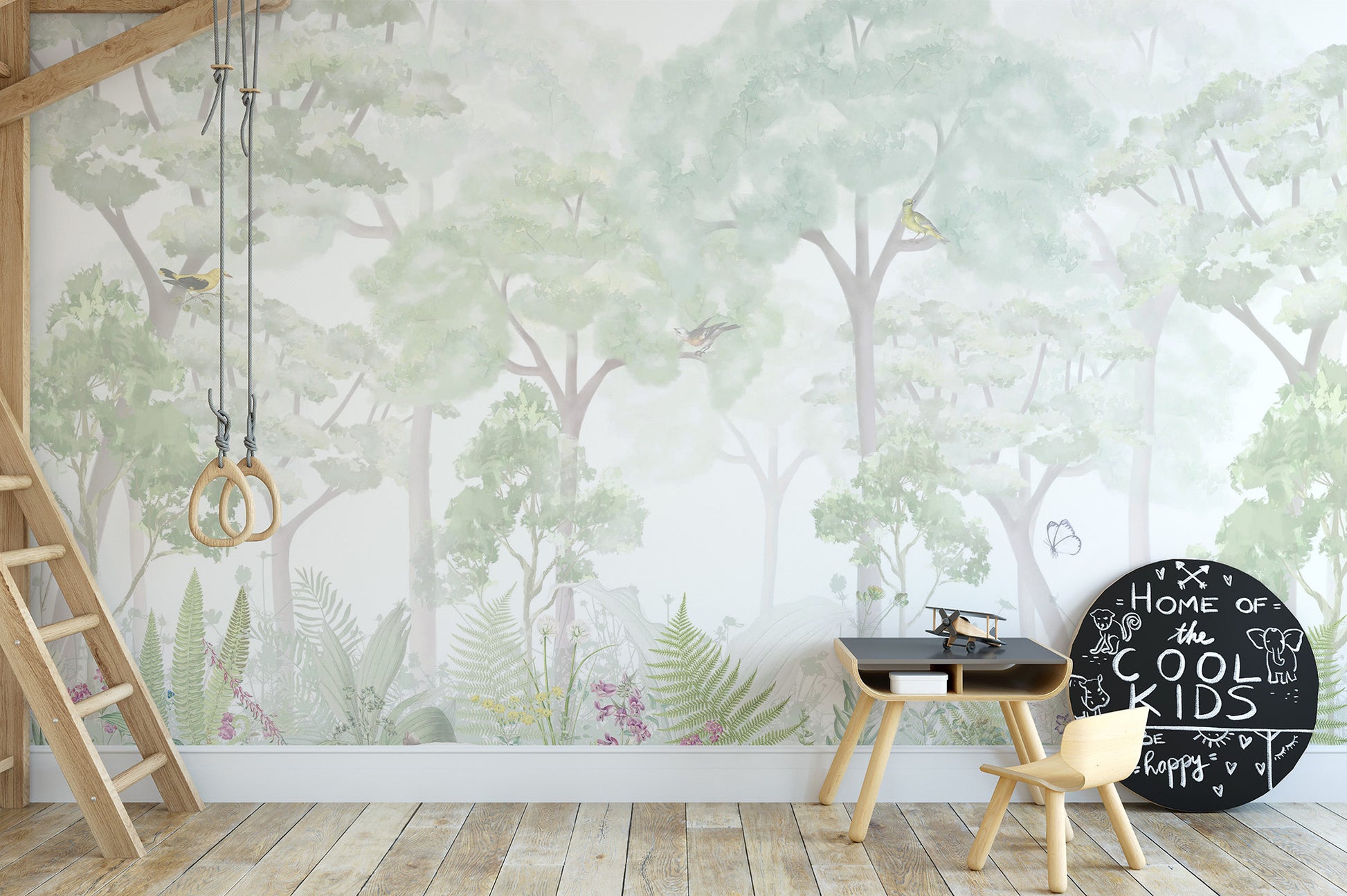 Fantasy Forest Mural wallpaper for a delightful nursery space