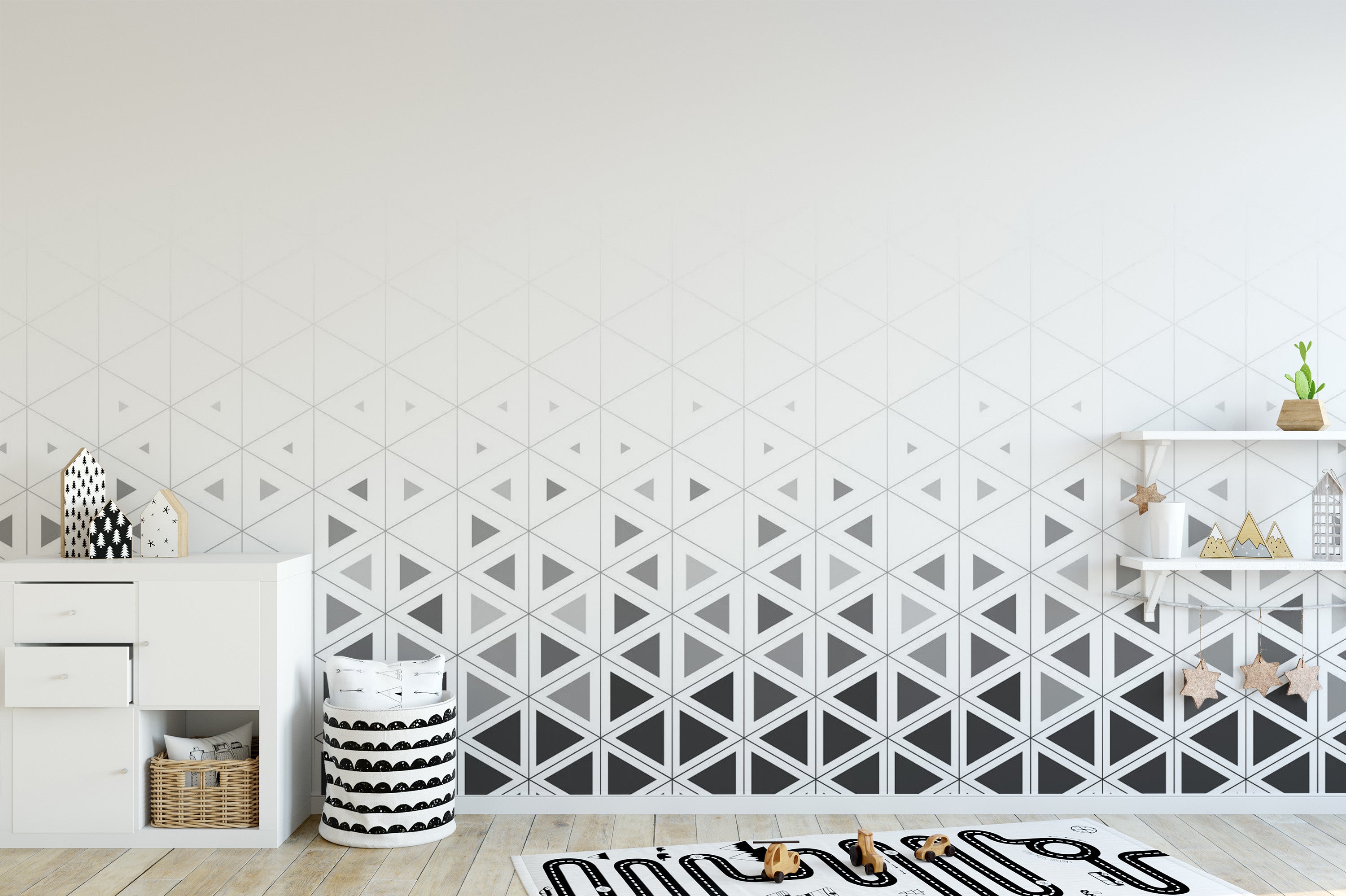 Geometric Pattern Wallpaper Mural
