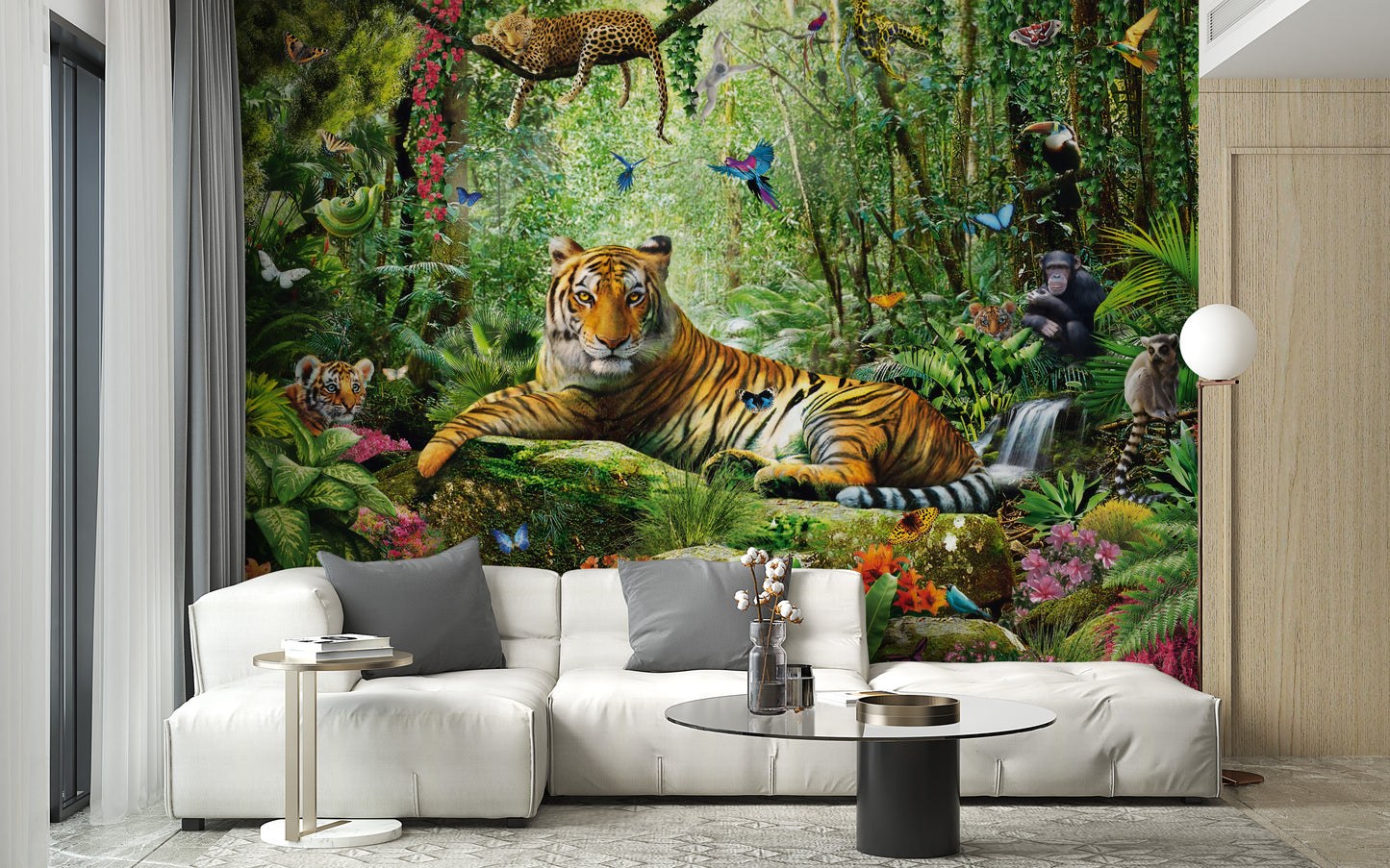 Royal Tiger View Of Jungle Wallpaper Murals