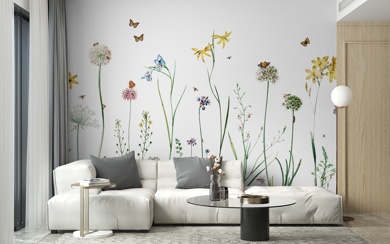 Butterfly Garden Wallpaper Murals