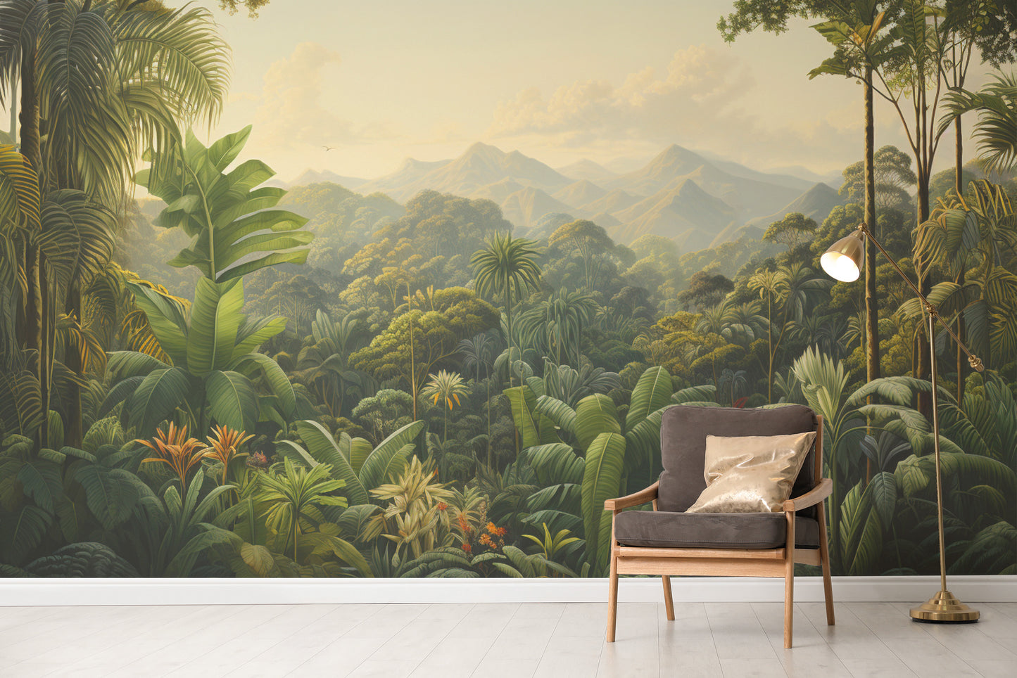 Lush Jungle Scene Wallpaper
