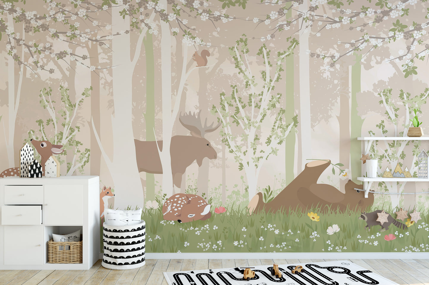 Whimsical woodland creatures inspire dreams in kids’ rooms