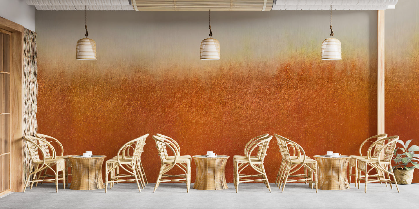 Rustic Orange Wallpaper Mural