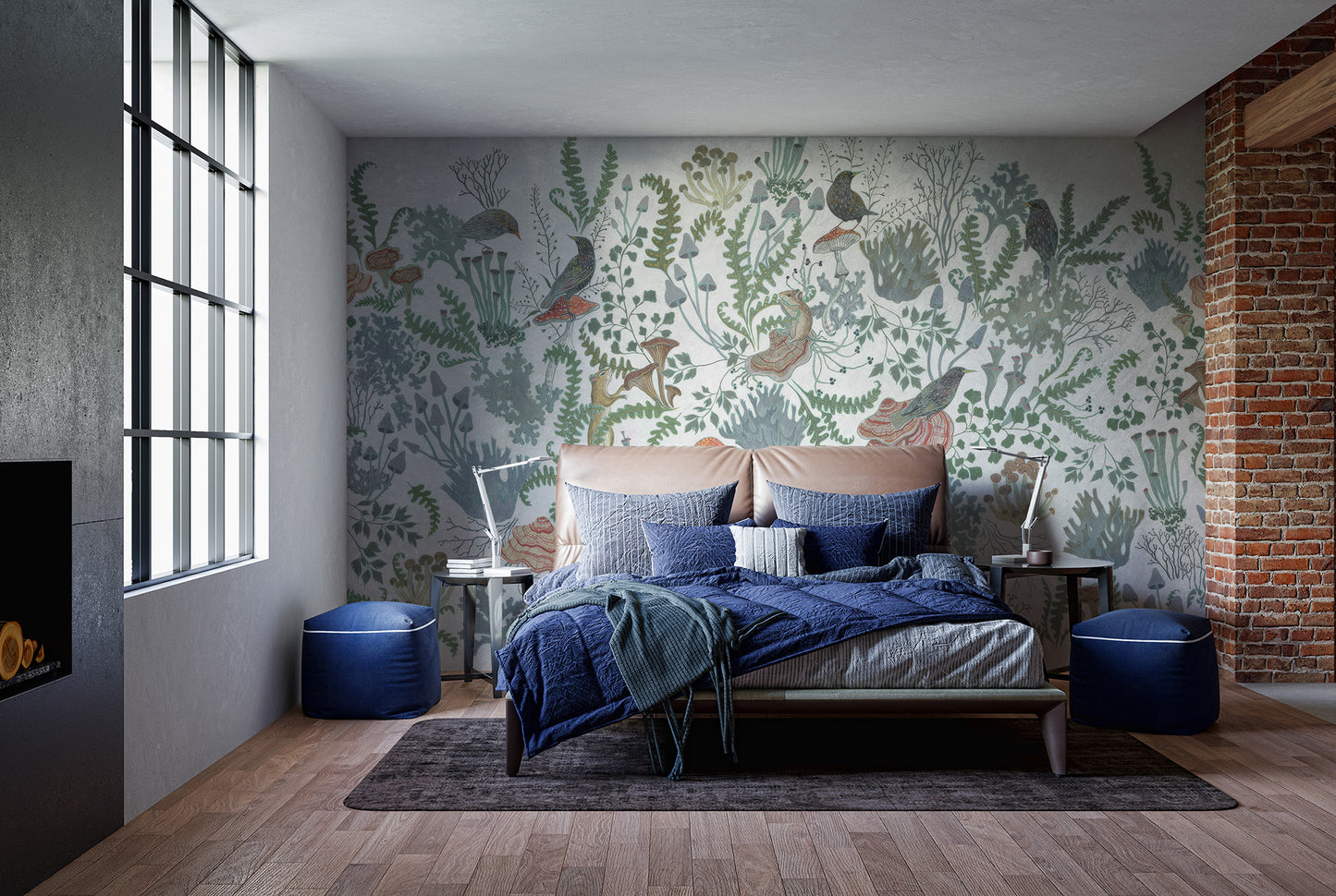 Botanical Nest Fresco Mural