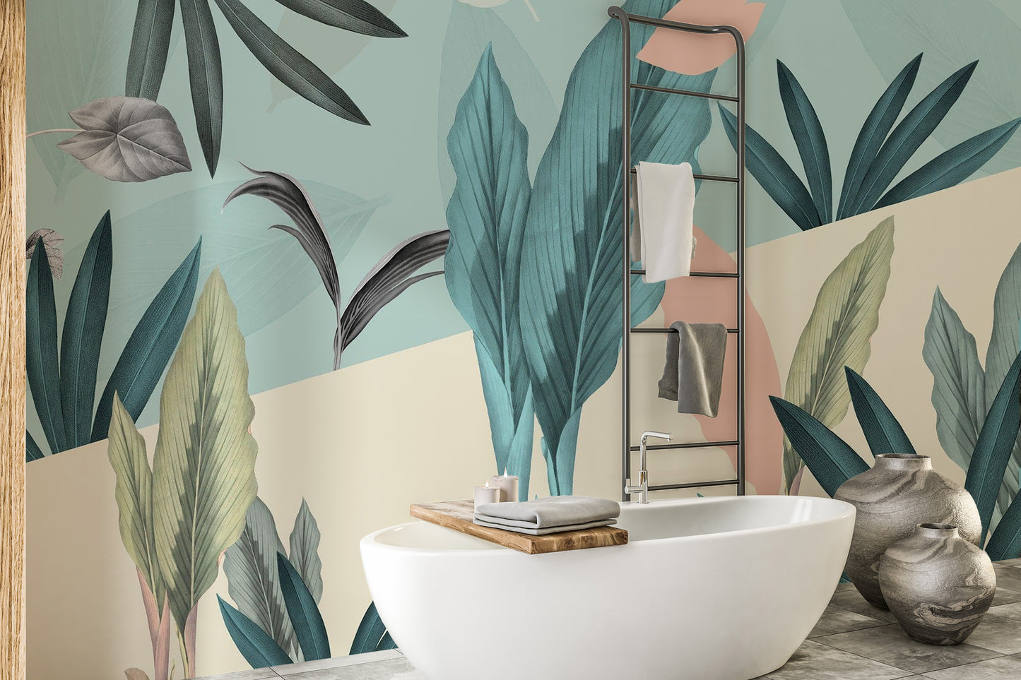 Beautiful foliage wallpaper for interiors
