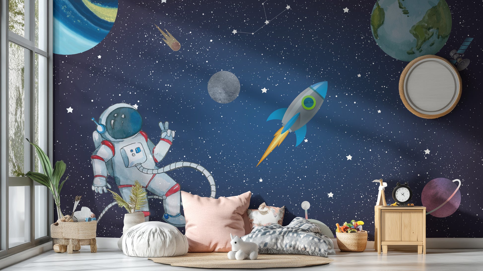 Orbiting Dreams Space Expedition Mural