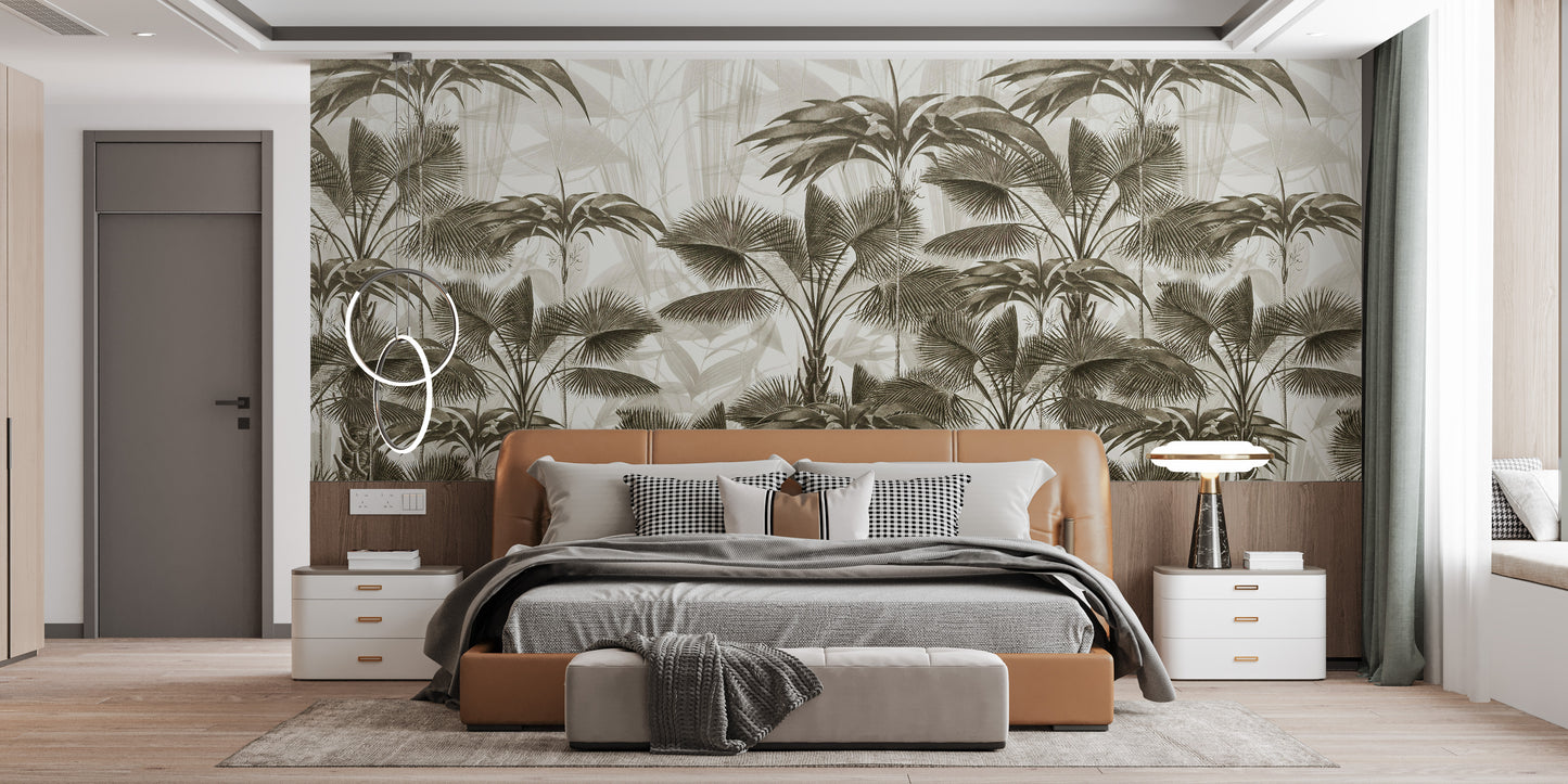 Bushy Palms Wallpaper Murals