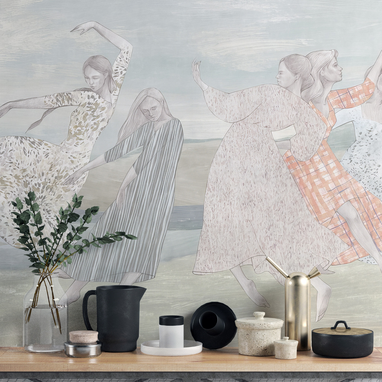 Balletic Bliss Wallpaper Mural