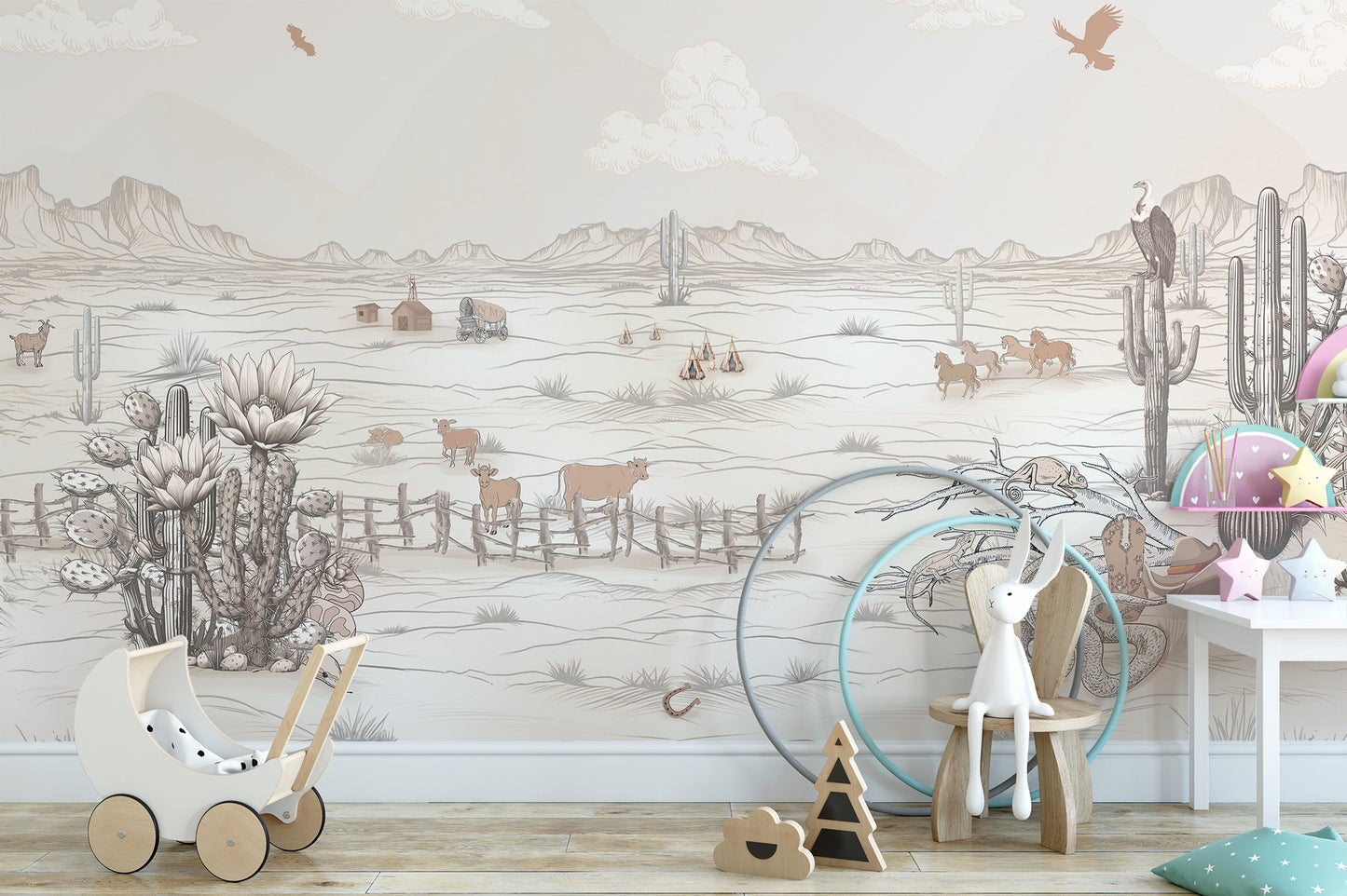 Tumbleweed Treasures Wallpaper Mural