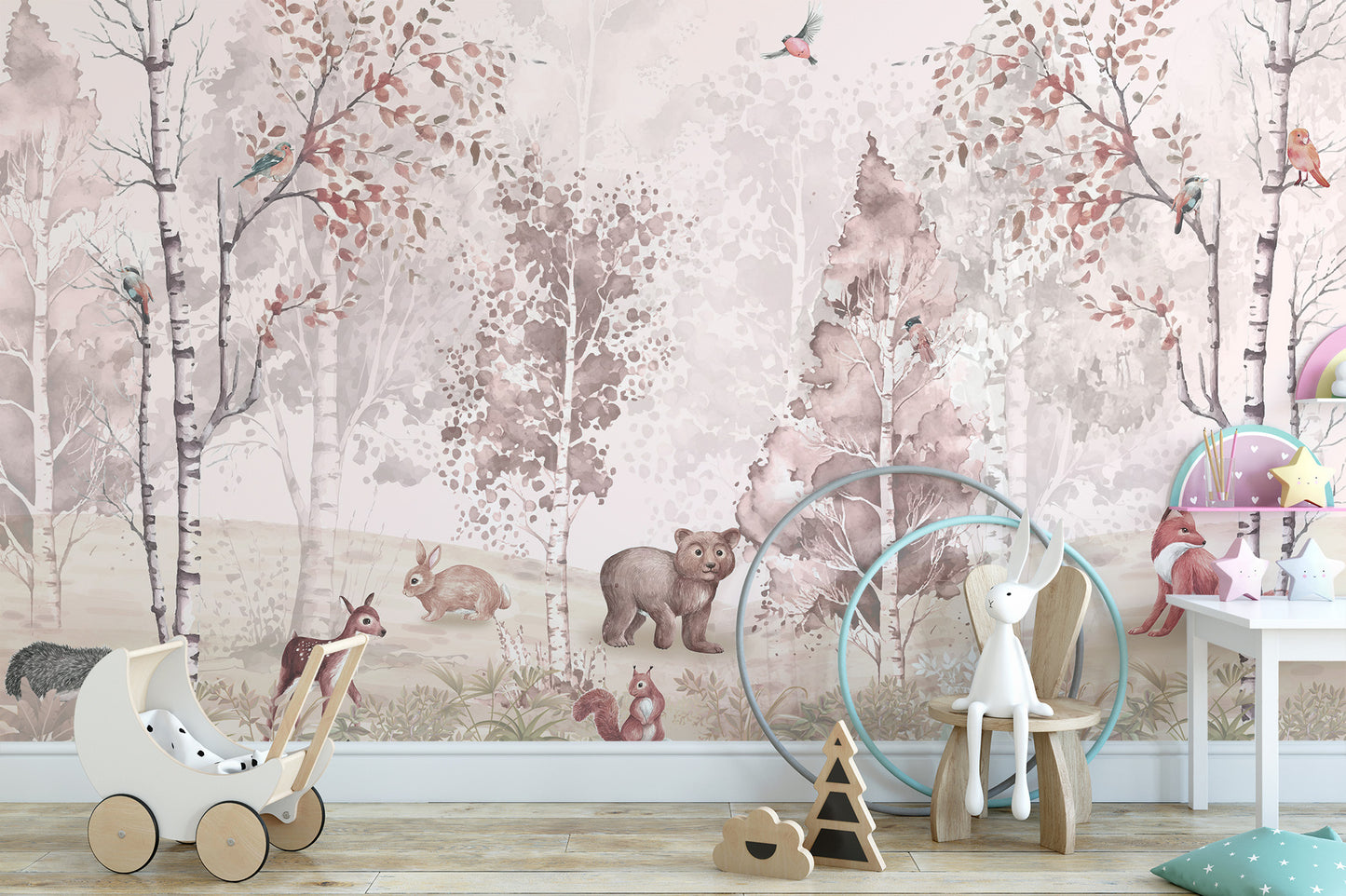 Frolic Forest Fables Wallpaper Mural