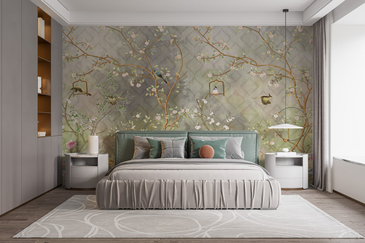 Vintage Blooming Garden Wallpaper Mural