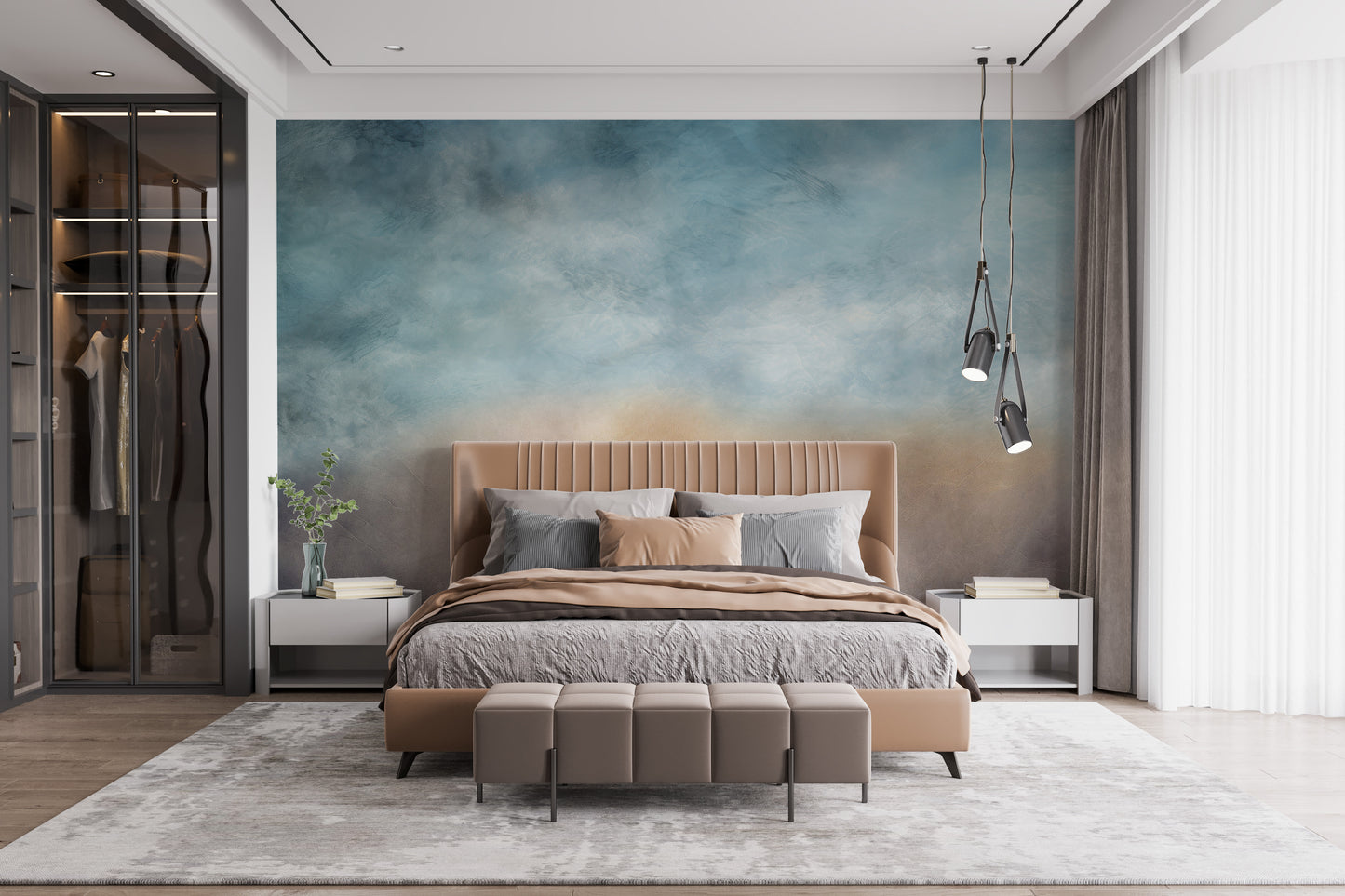 Ombre Cloud Wall Mural