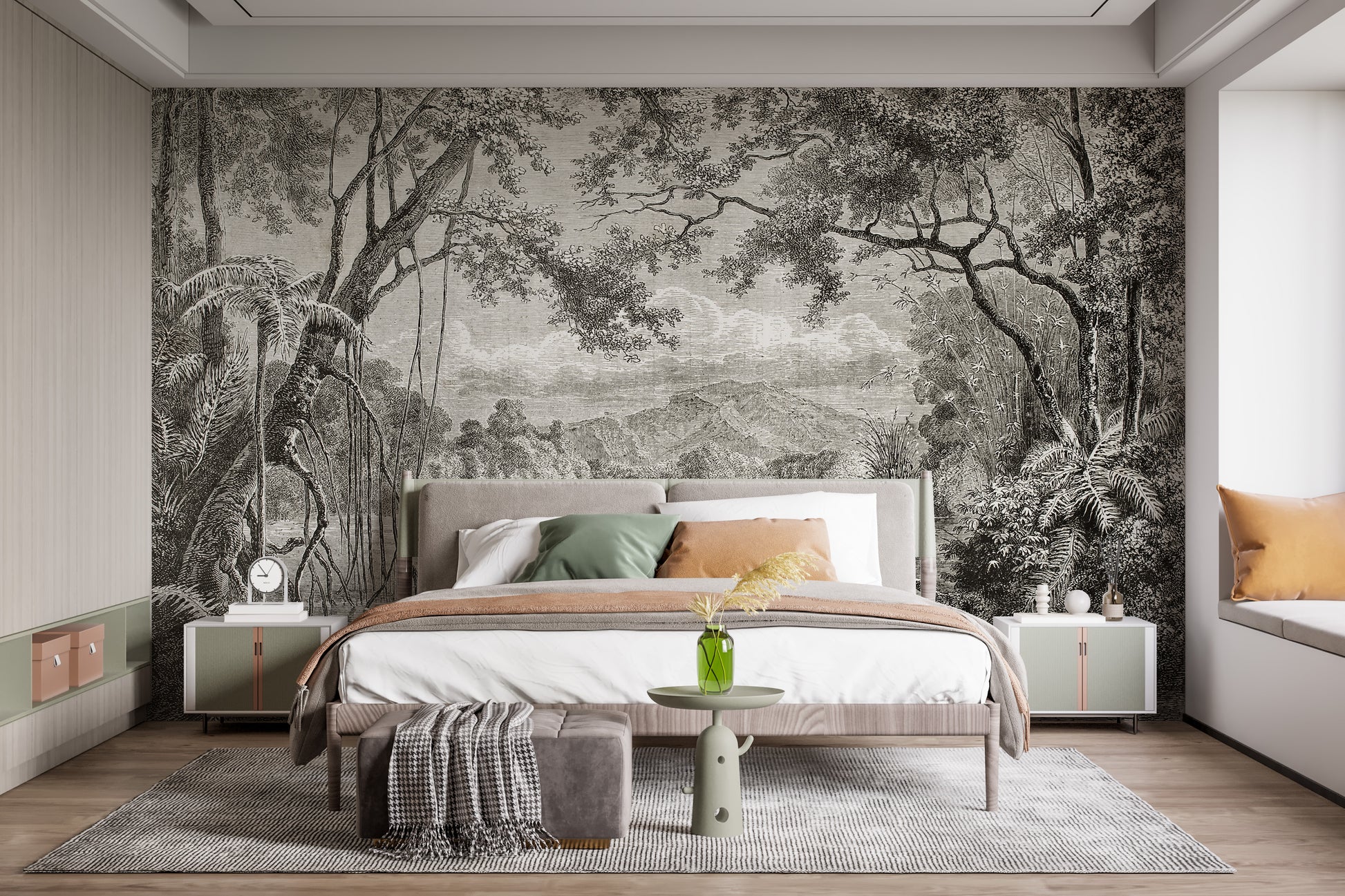 Sketchy Hills Wallpaper Murals - Giffywalls