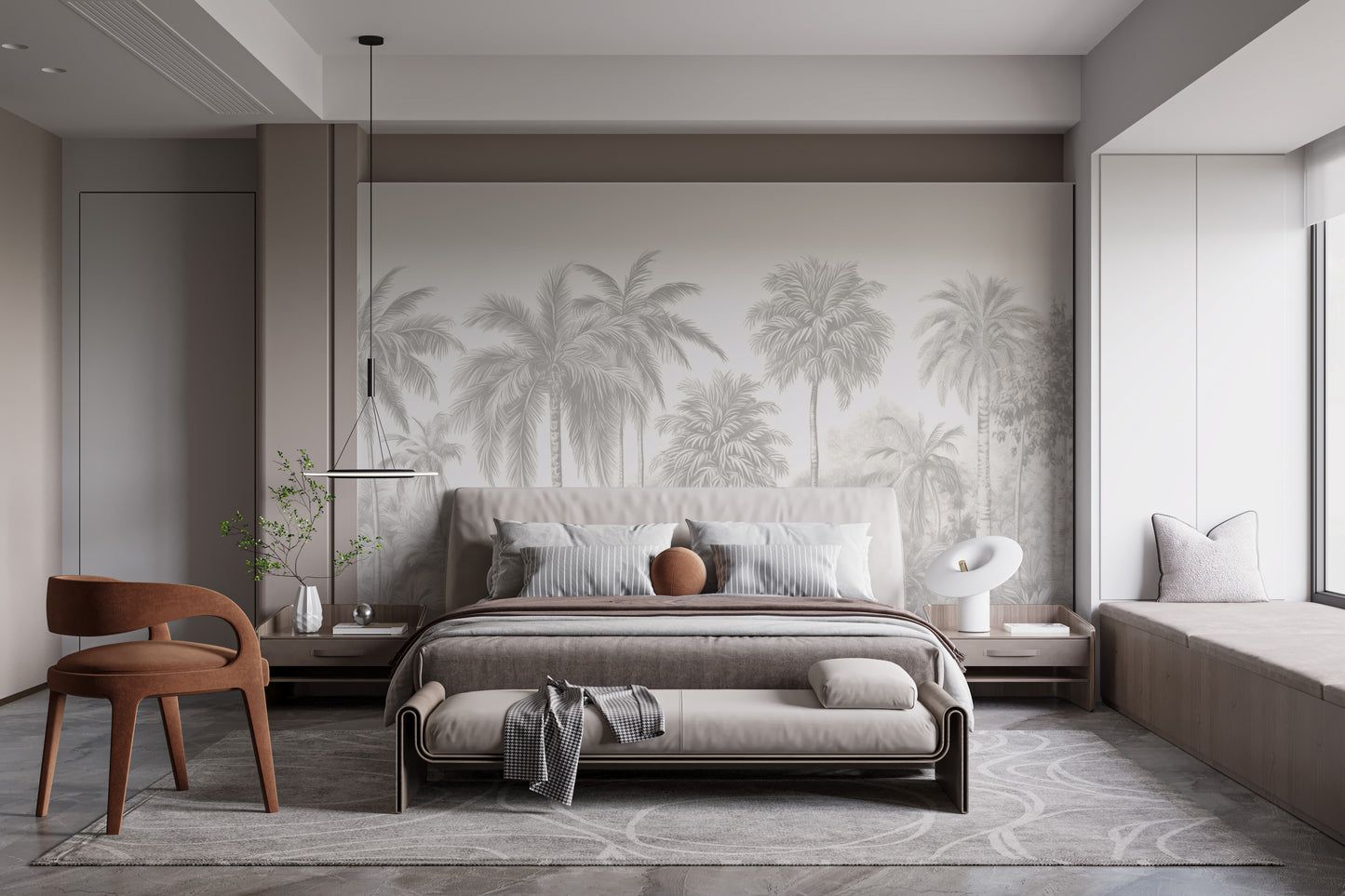 Palm Tree Wallpaper Mural tropical vibe
