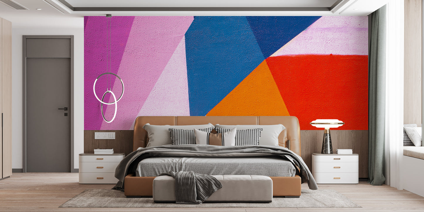 Urban Spectrum Colourful Abstract Wall Mural