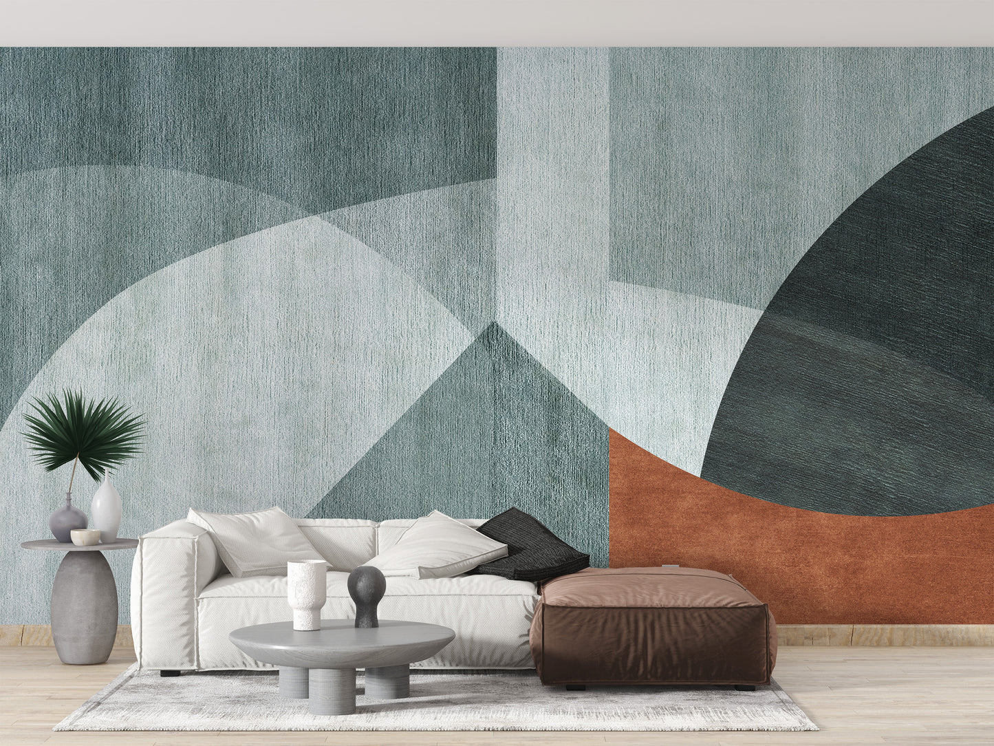 Geometric Minimalist Wall Mural