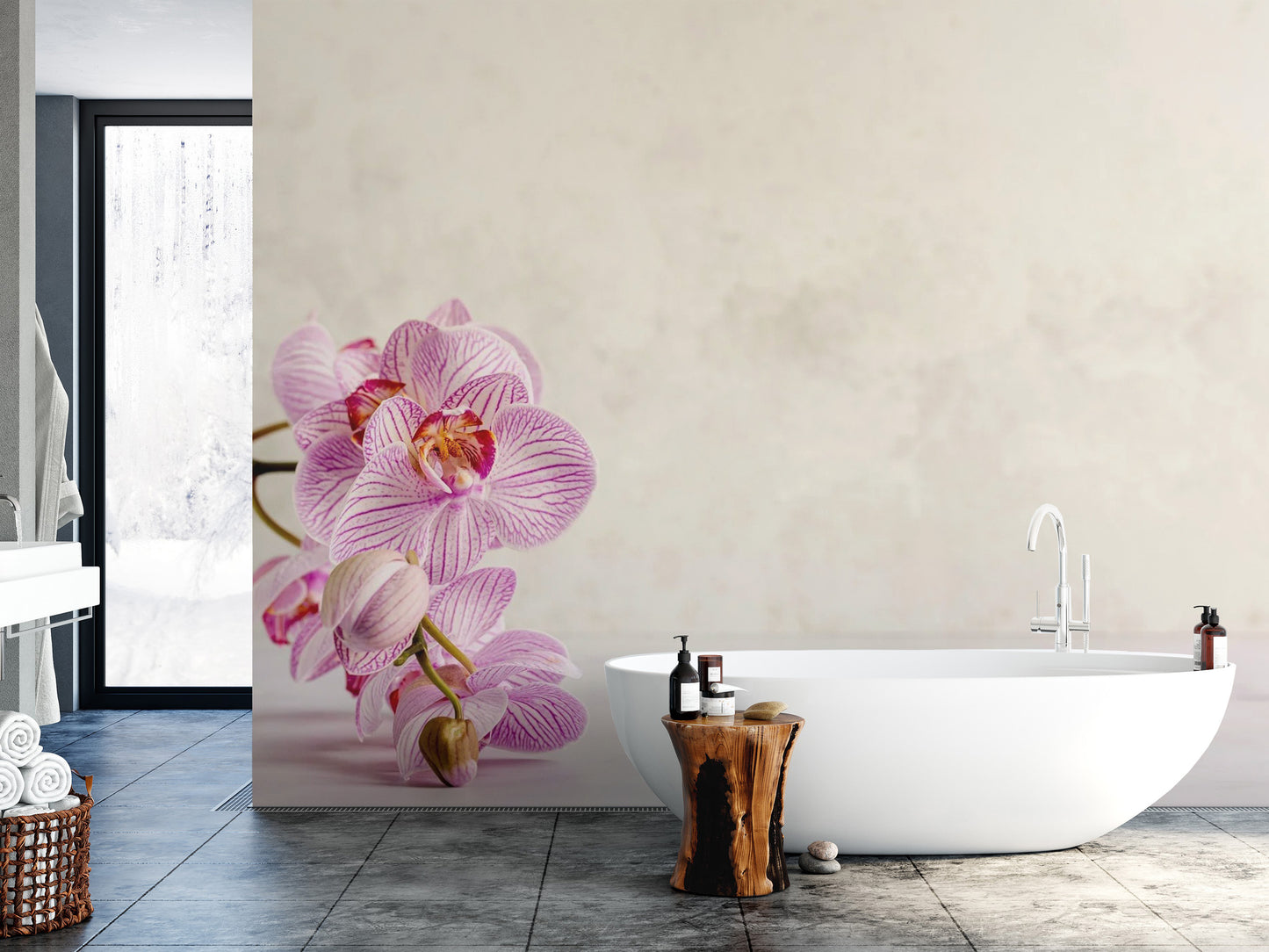 Spa Flower Wallpaper Mural