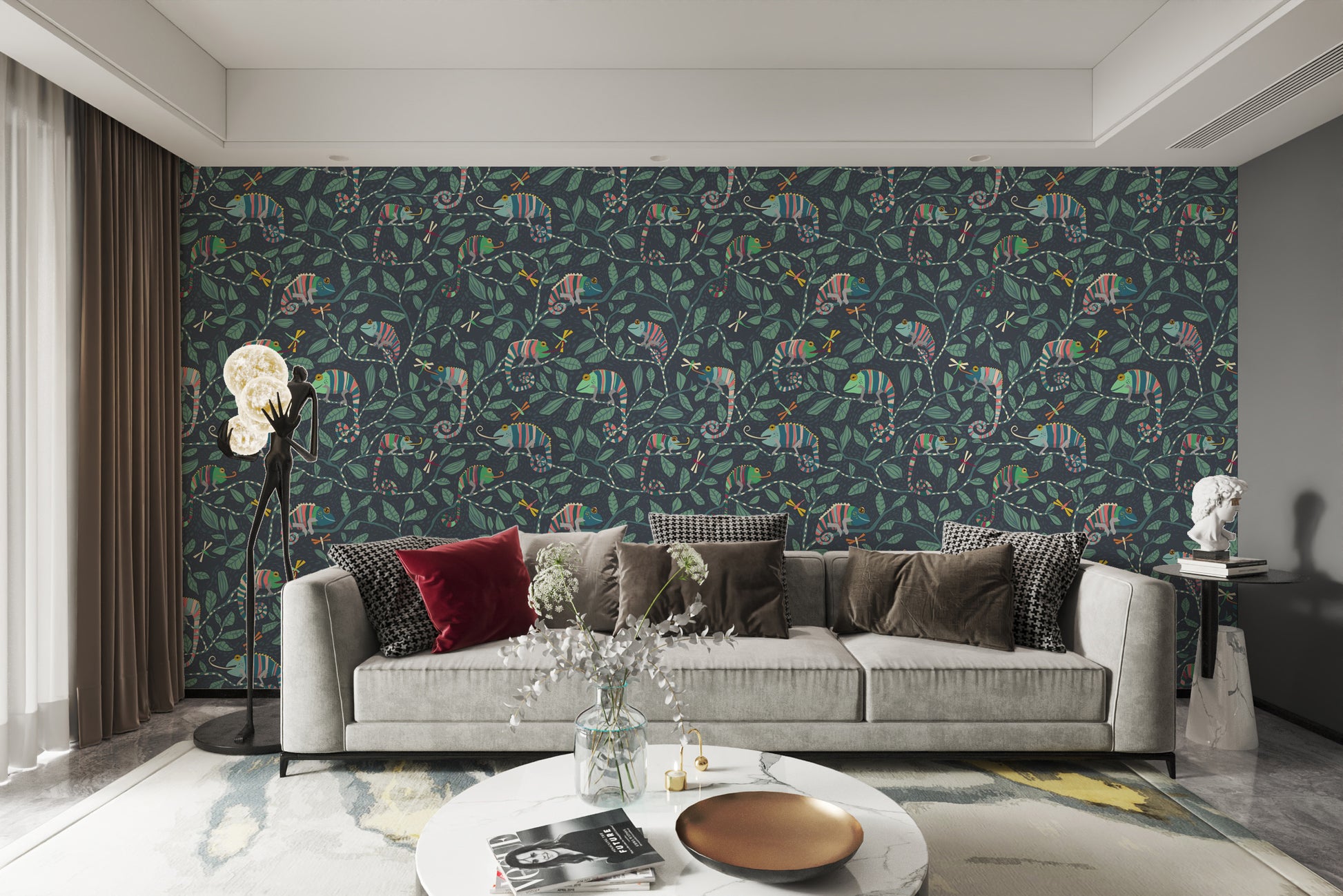 Decorative Chameleon Camouflage Wall Mural
