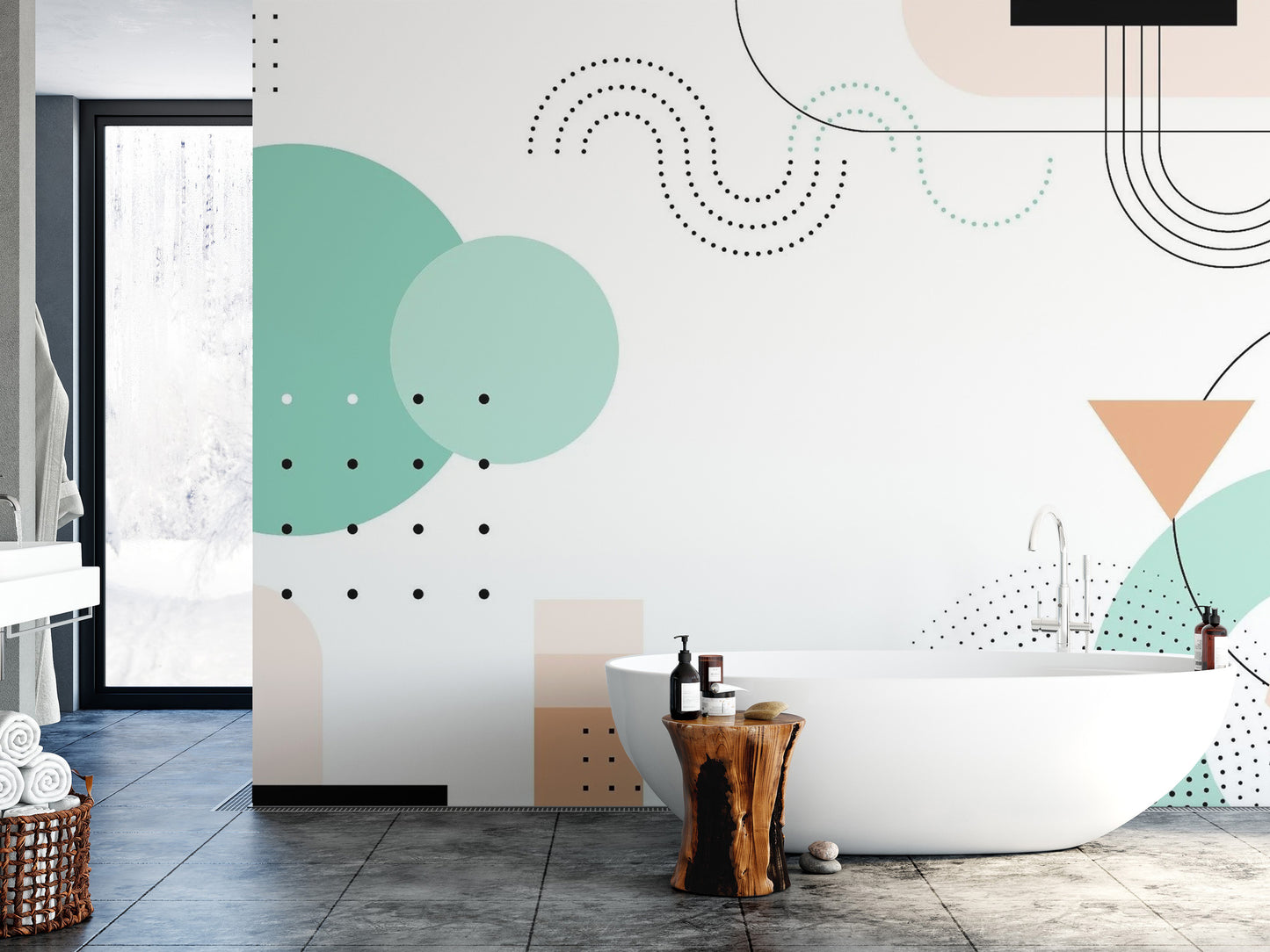 Geometric Shapes Wallpaper Murals - Giffywalls