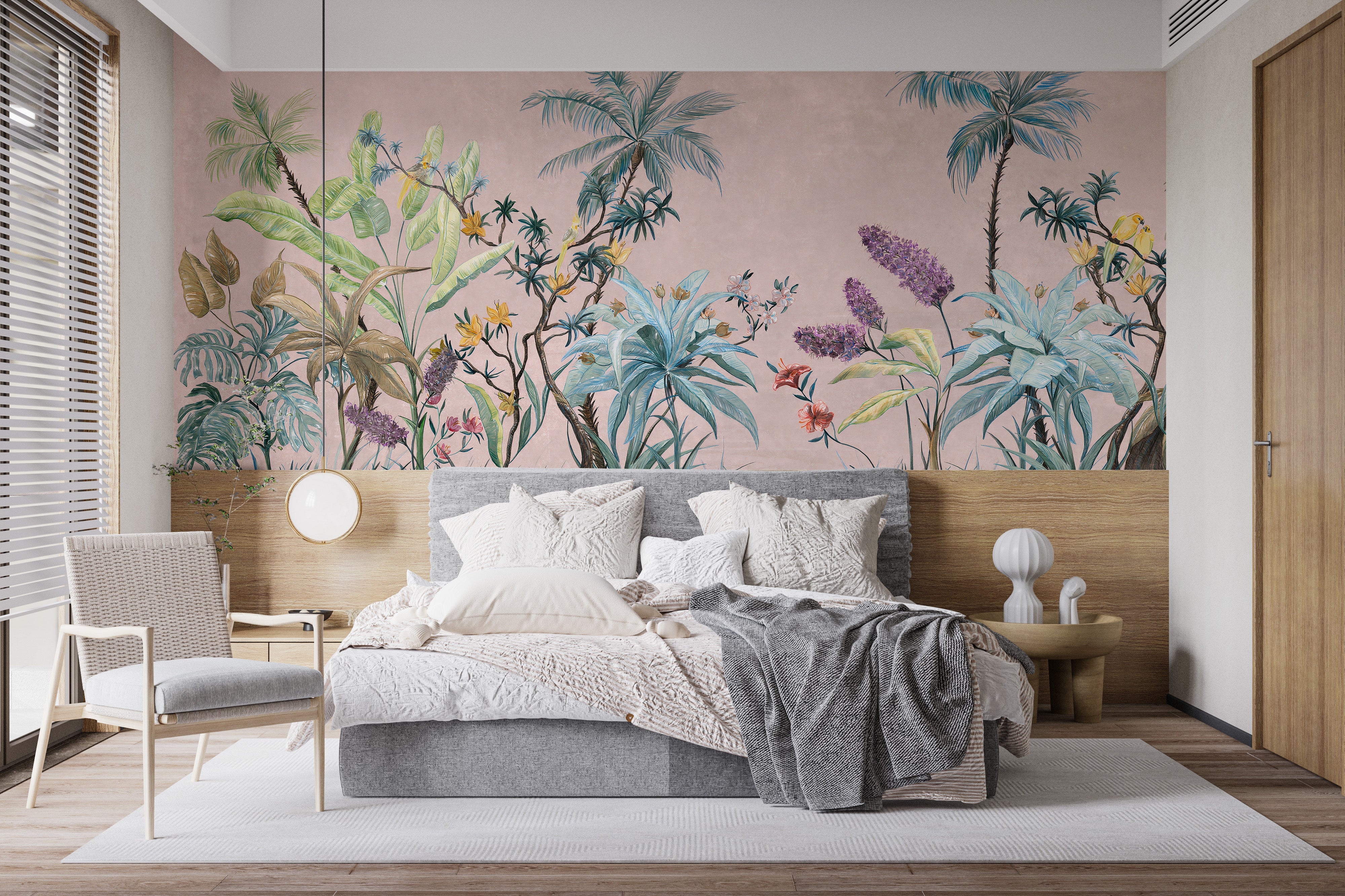 Boho Flowers Wallpaper Murals - Giffywalls