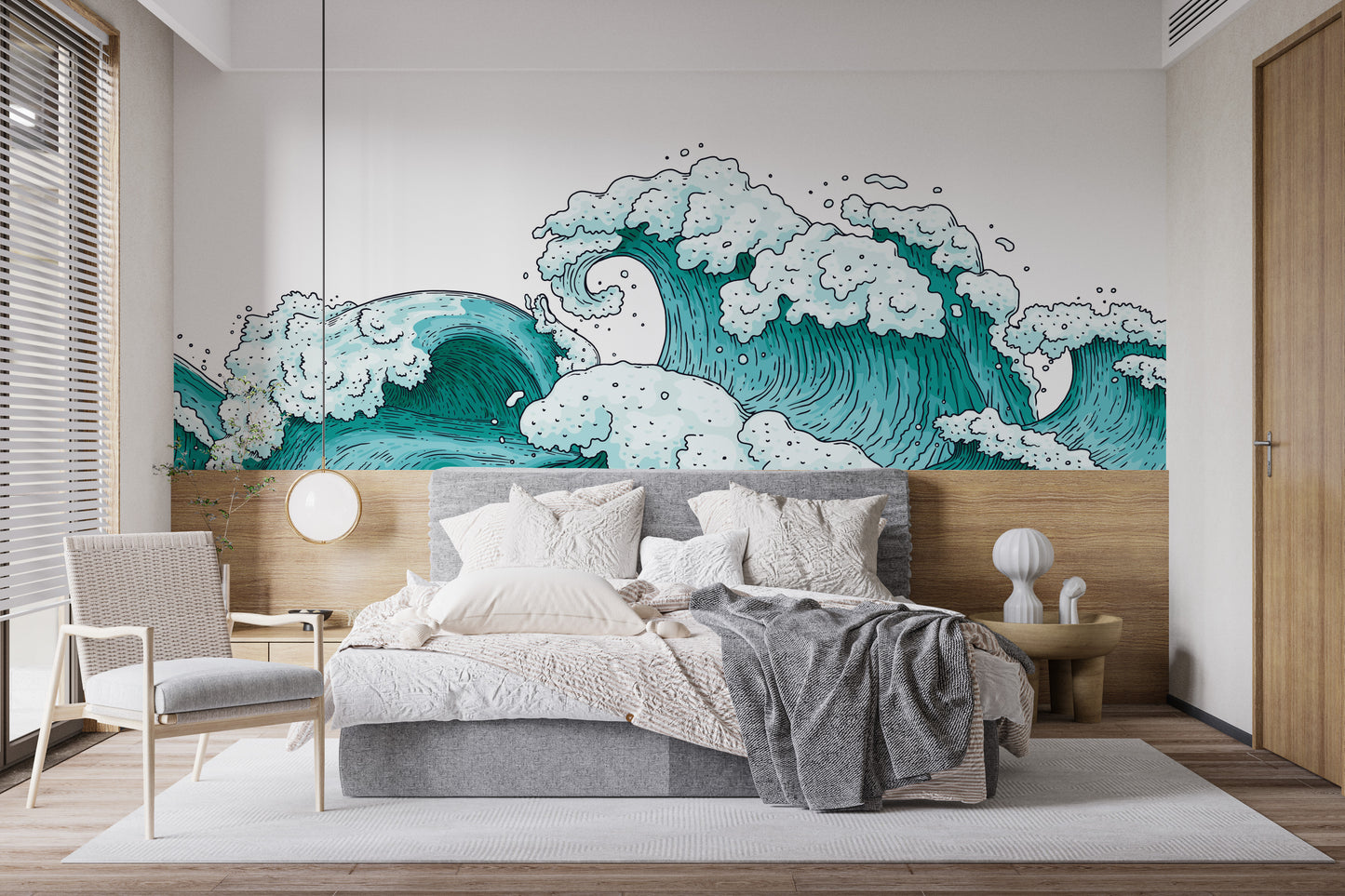 Ocean Waves Abstract Wallpaper Murals