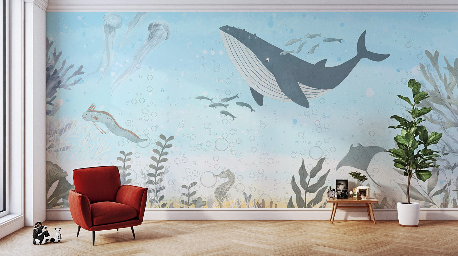 Oceanic Harmony Mural wall decor wallpaper