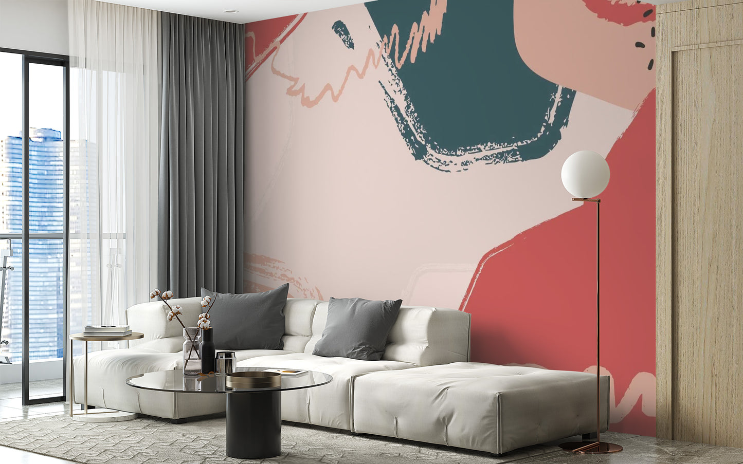 Color Stroke Wallpaper Mural