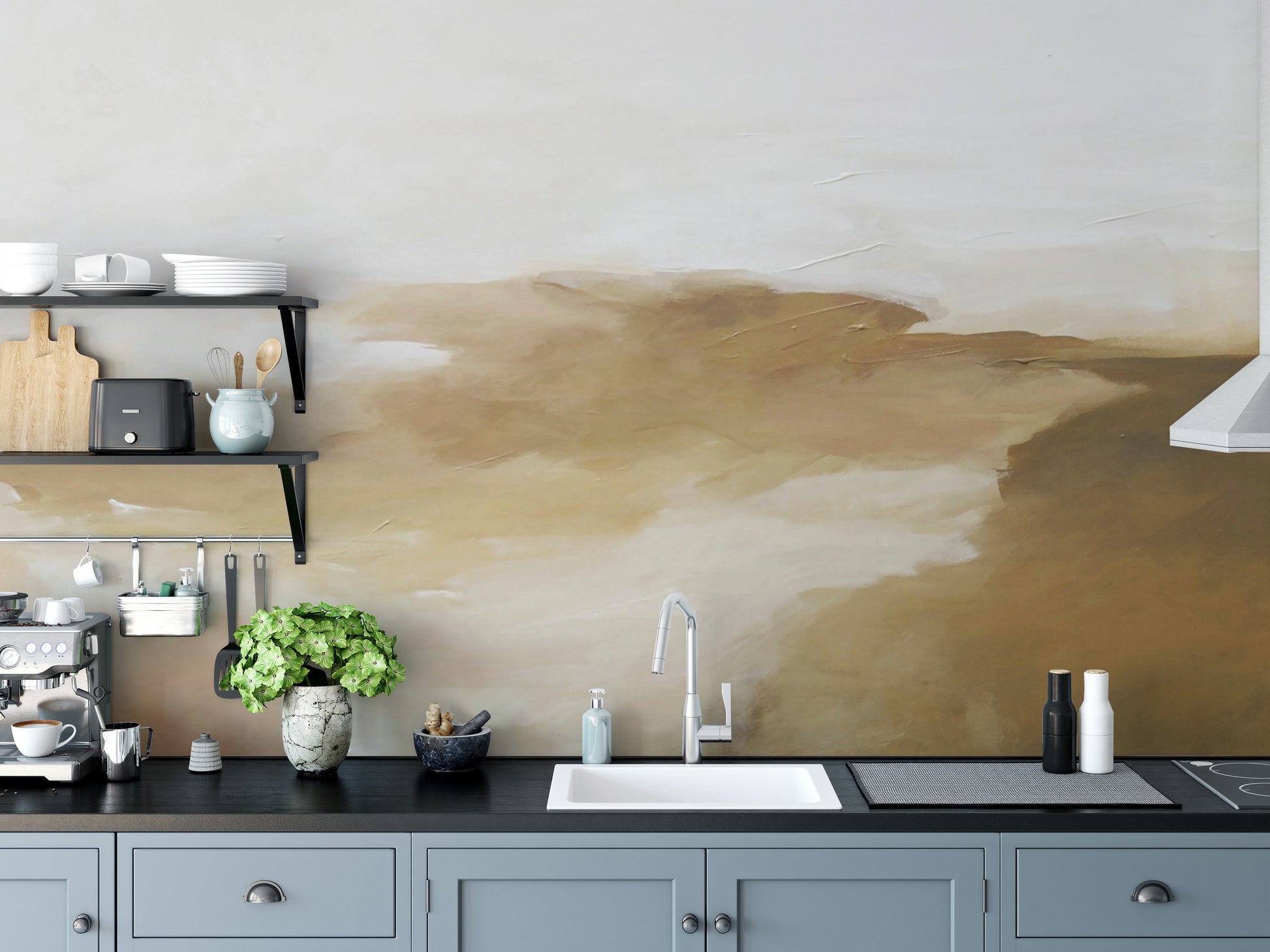 Stunning golden wallpaper mural for statement walls