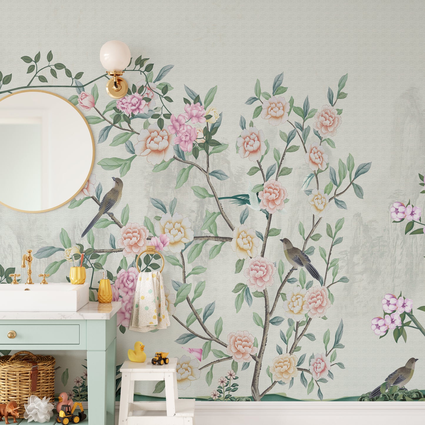 Garden Flowers Wallpaper Mural
