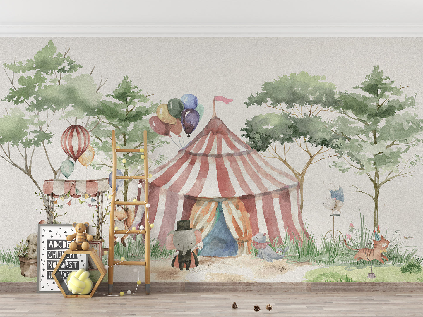 Whimsy Woodland Circus Wallpaper