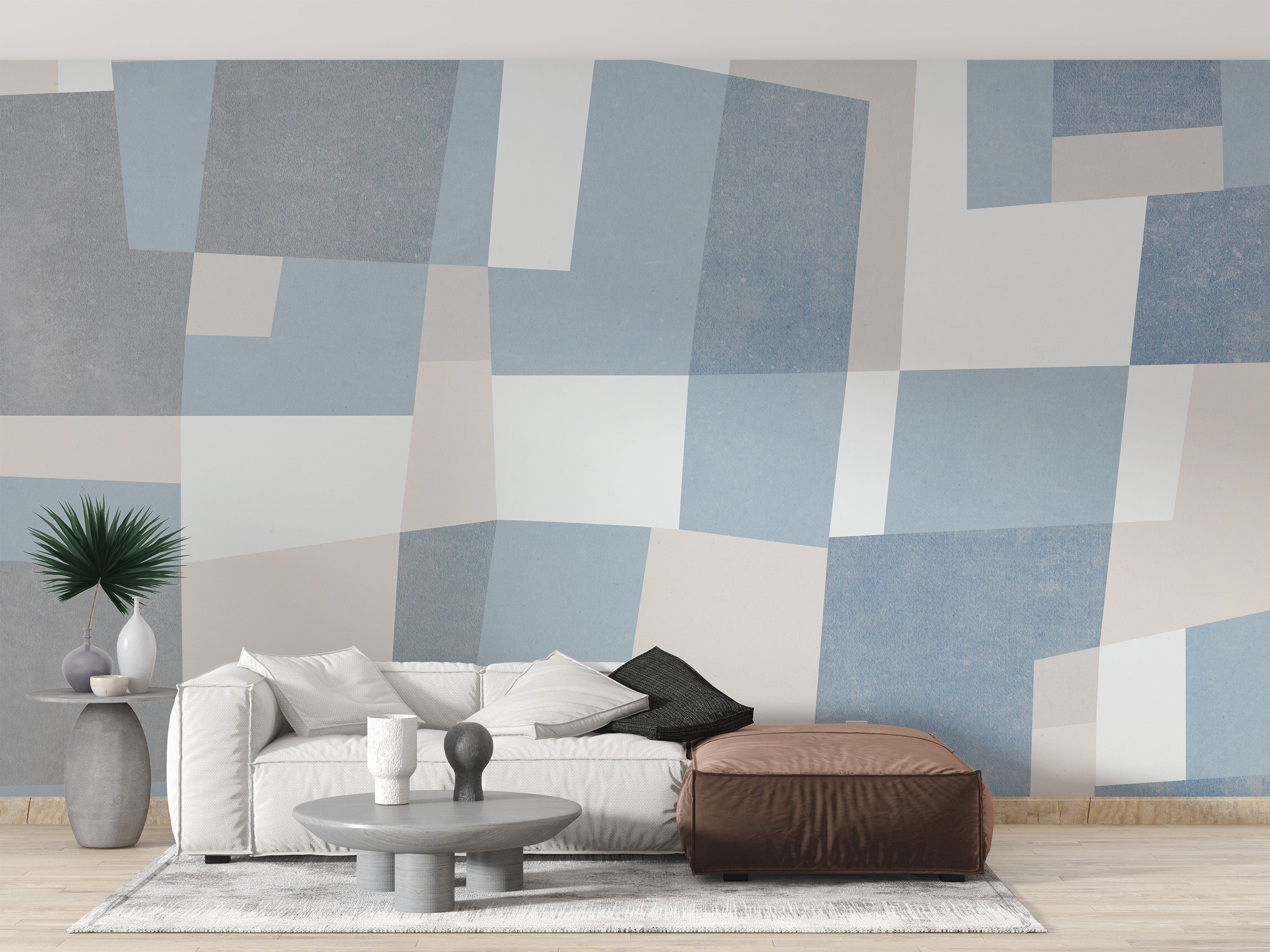 Modern abstract cubist wallpaper pattern