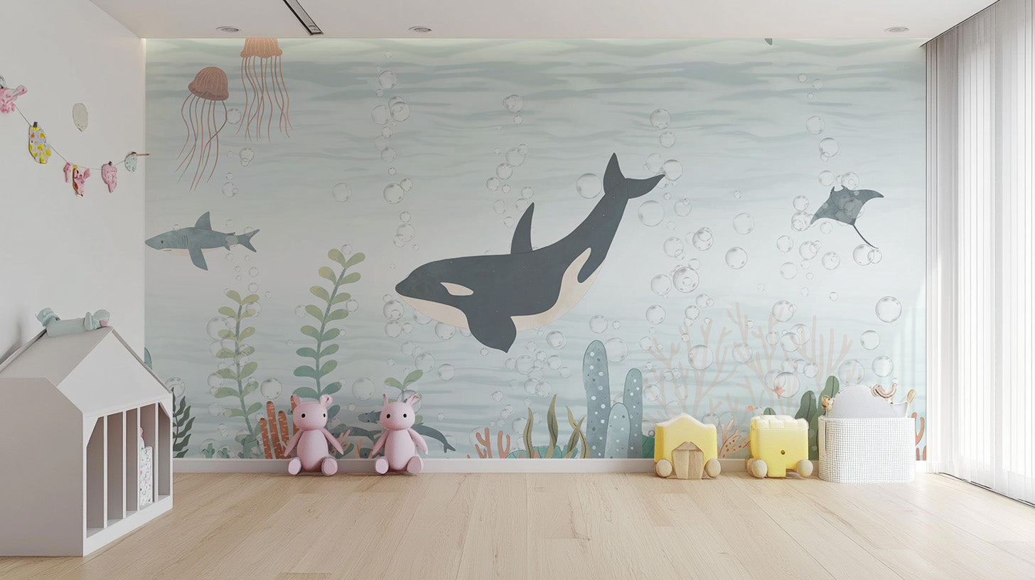 Graceful Marine Ballet Wallpaper Mural decor