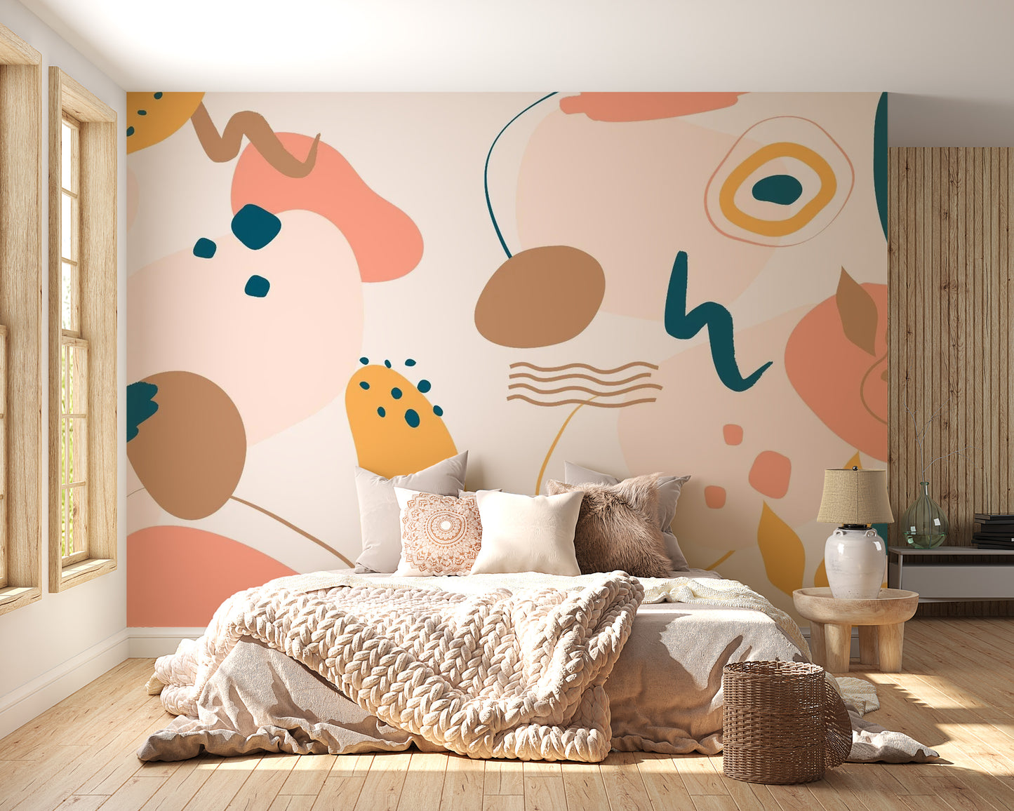 Colorful Abstract Wall Art Wallpaper
