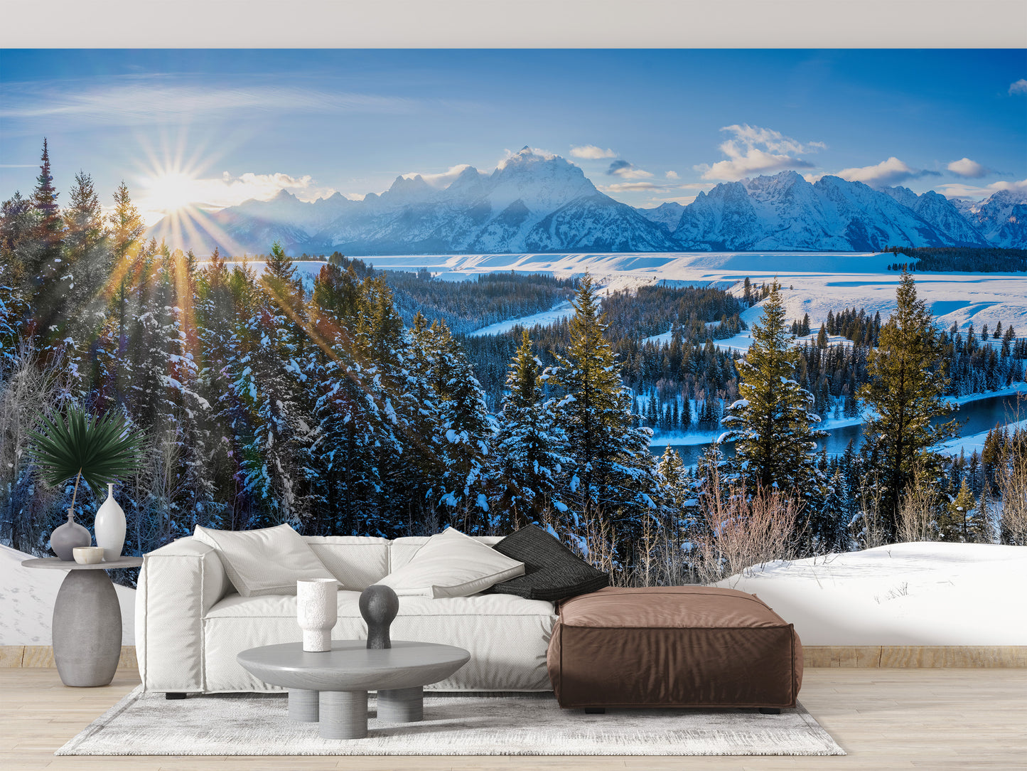 Wyoming Winter Wall Mural