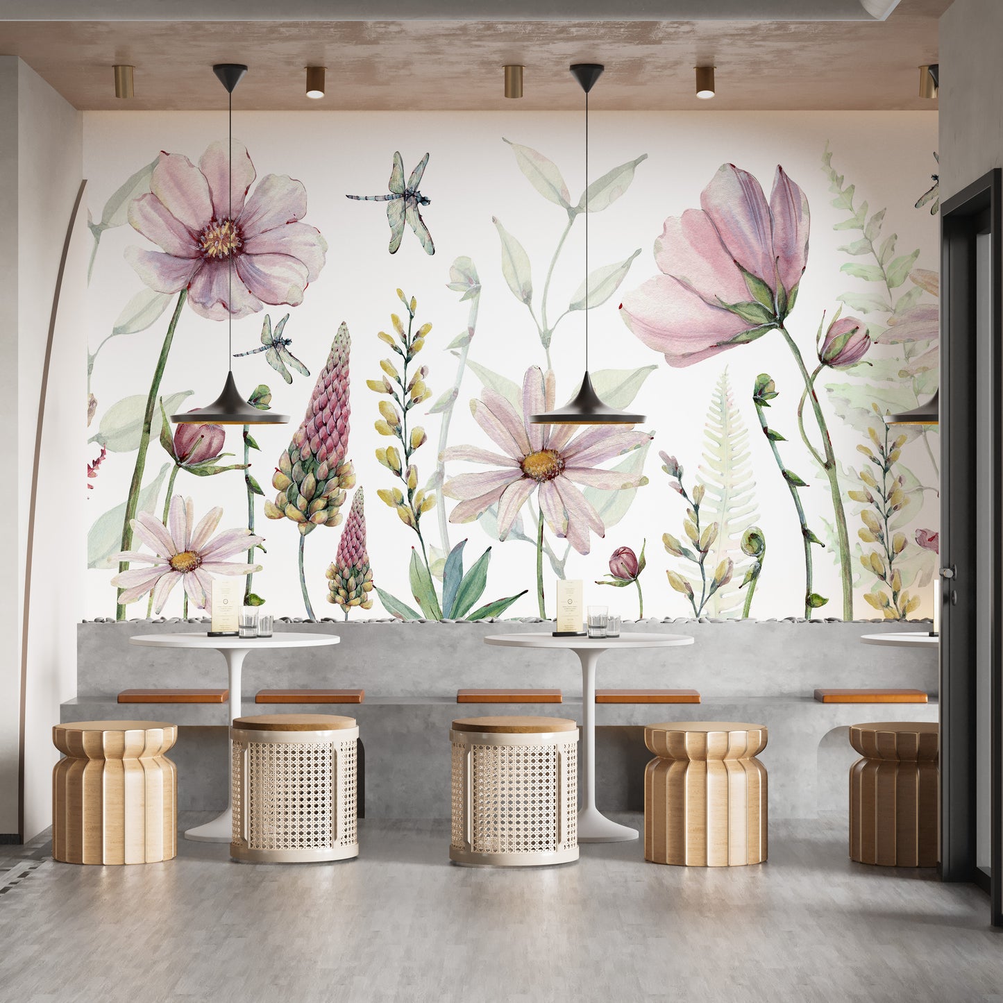 Fabulous Flowers peel and stick wallpaper