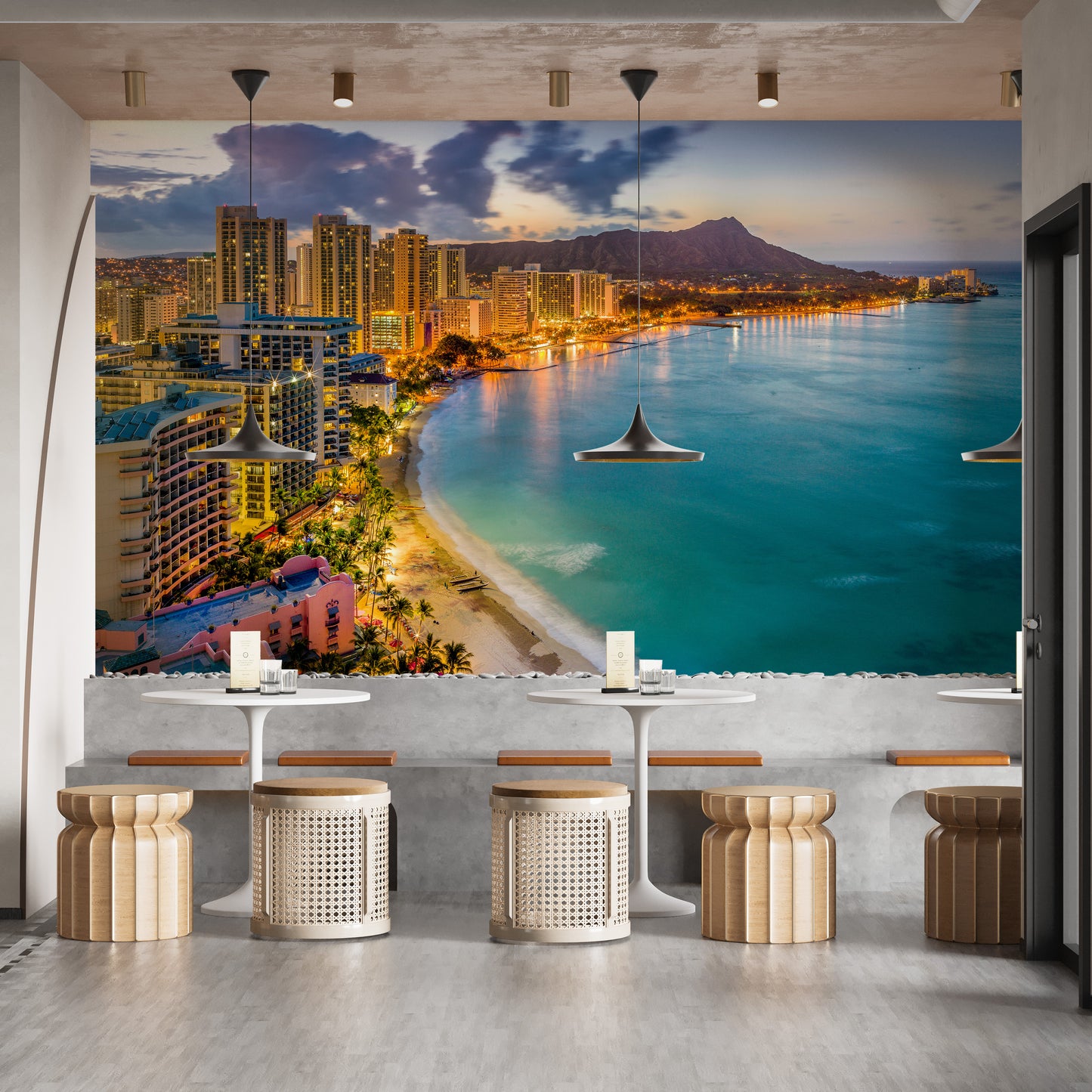 Waikiki Beach Hawaii Wall Mural