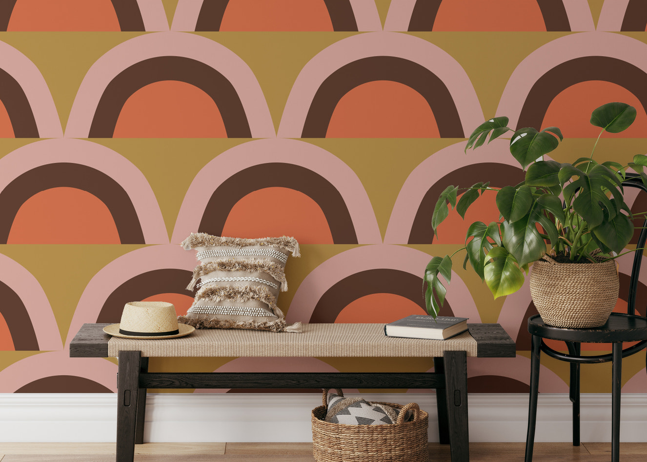 Boho Pink Apricity Wallpaper For Walls - Giffywalls