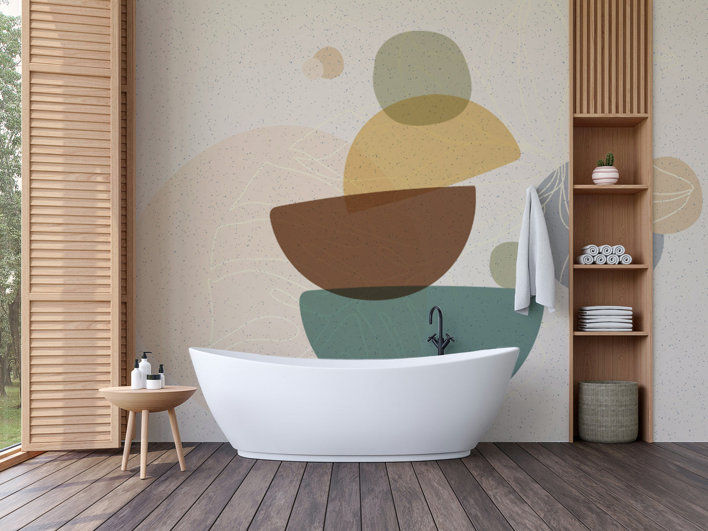 Contemporary Modern Zen Abstract Wall Mural art