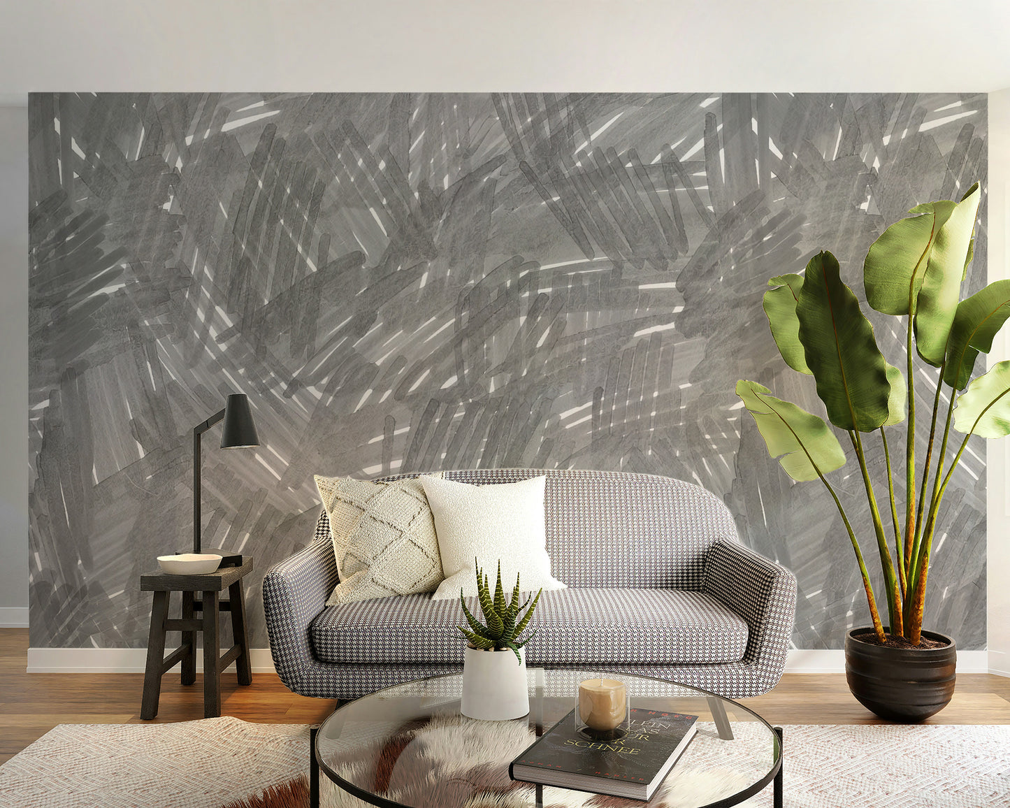 Slate Whispers Artistic Mural