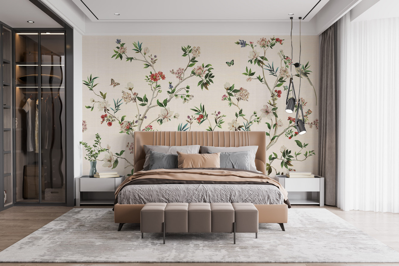 Timeless Botanical Birdscape Design