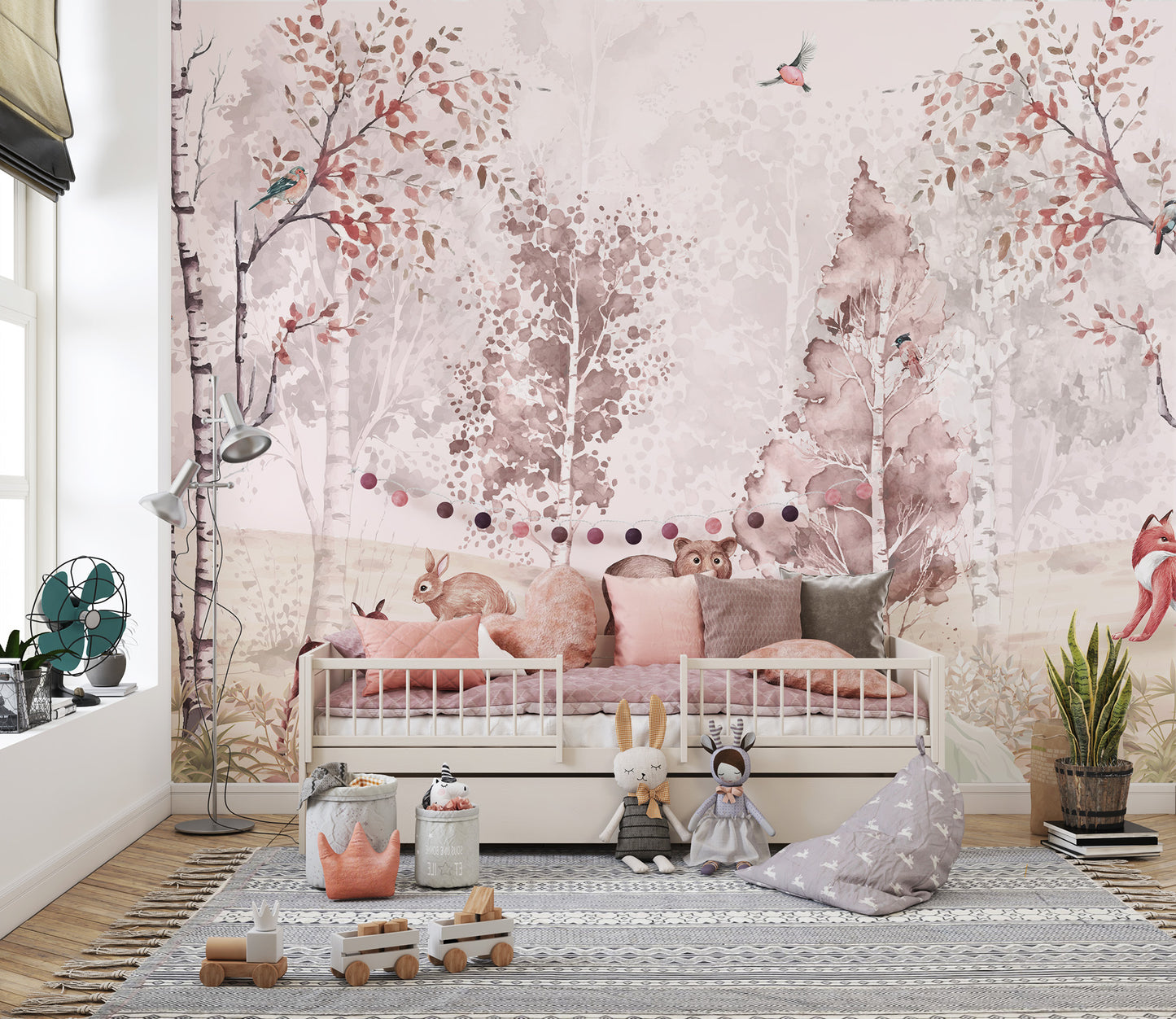 Frolic Forest Fables Wallpaper Mural