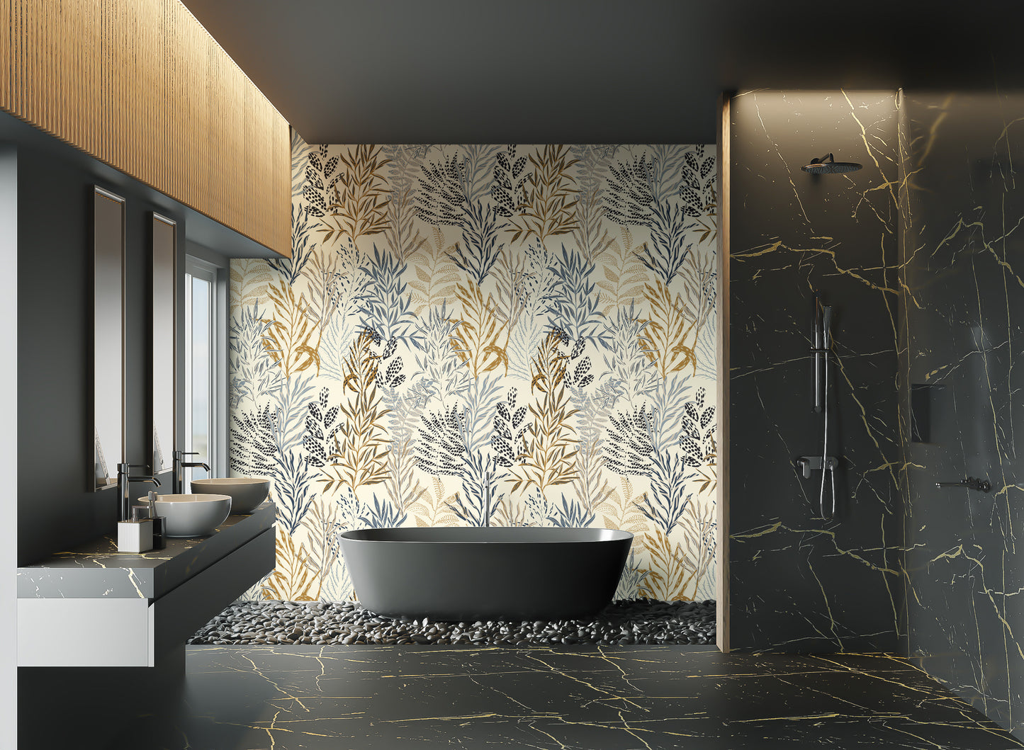 Wild Botanical Artistry Wallpaper Mural
